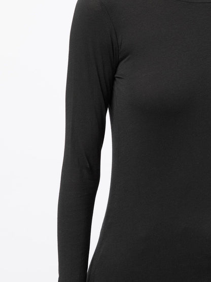 Long Sleeve Shirt, Washed Black - Lindner Fashion