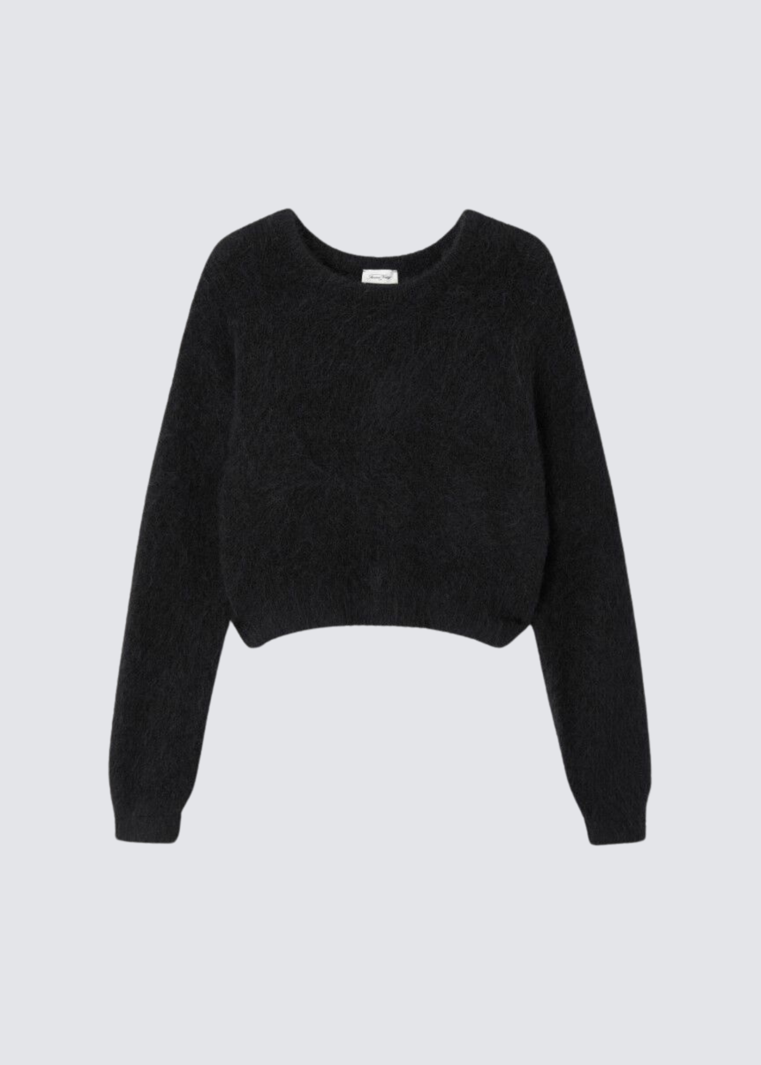 American Vintage schwarzer Strickpullover aus Alpakagemisch - Flatshot