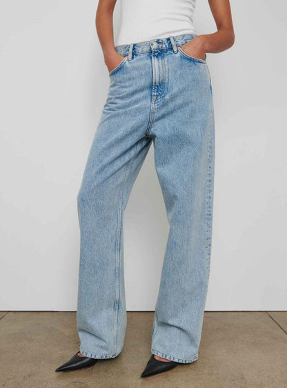 Low Rise Jean, Blue, Jeans - Lindner Fashion