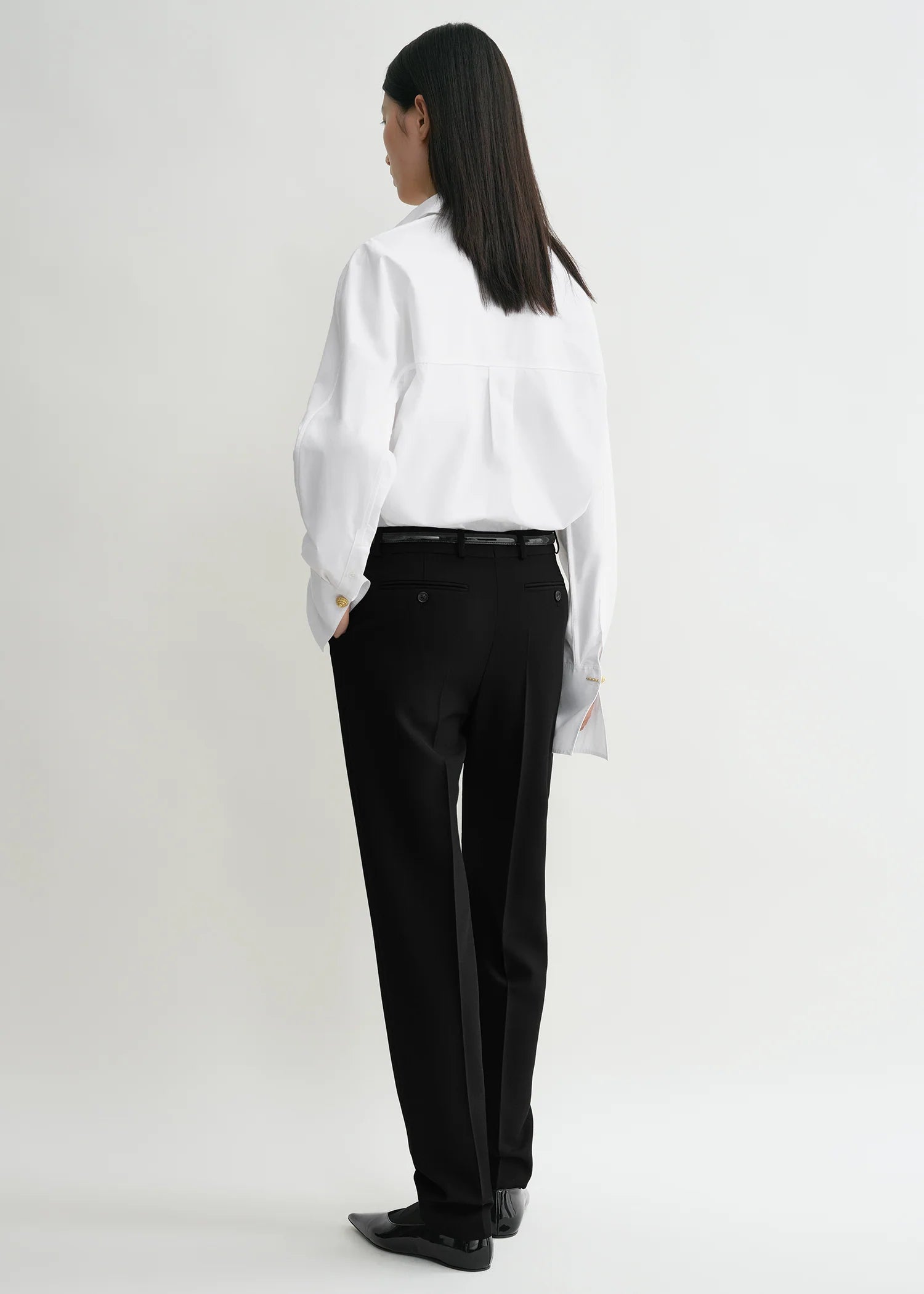 Low Waist Tailored, Black, Hose - Lindner Fashion