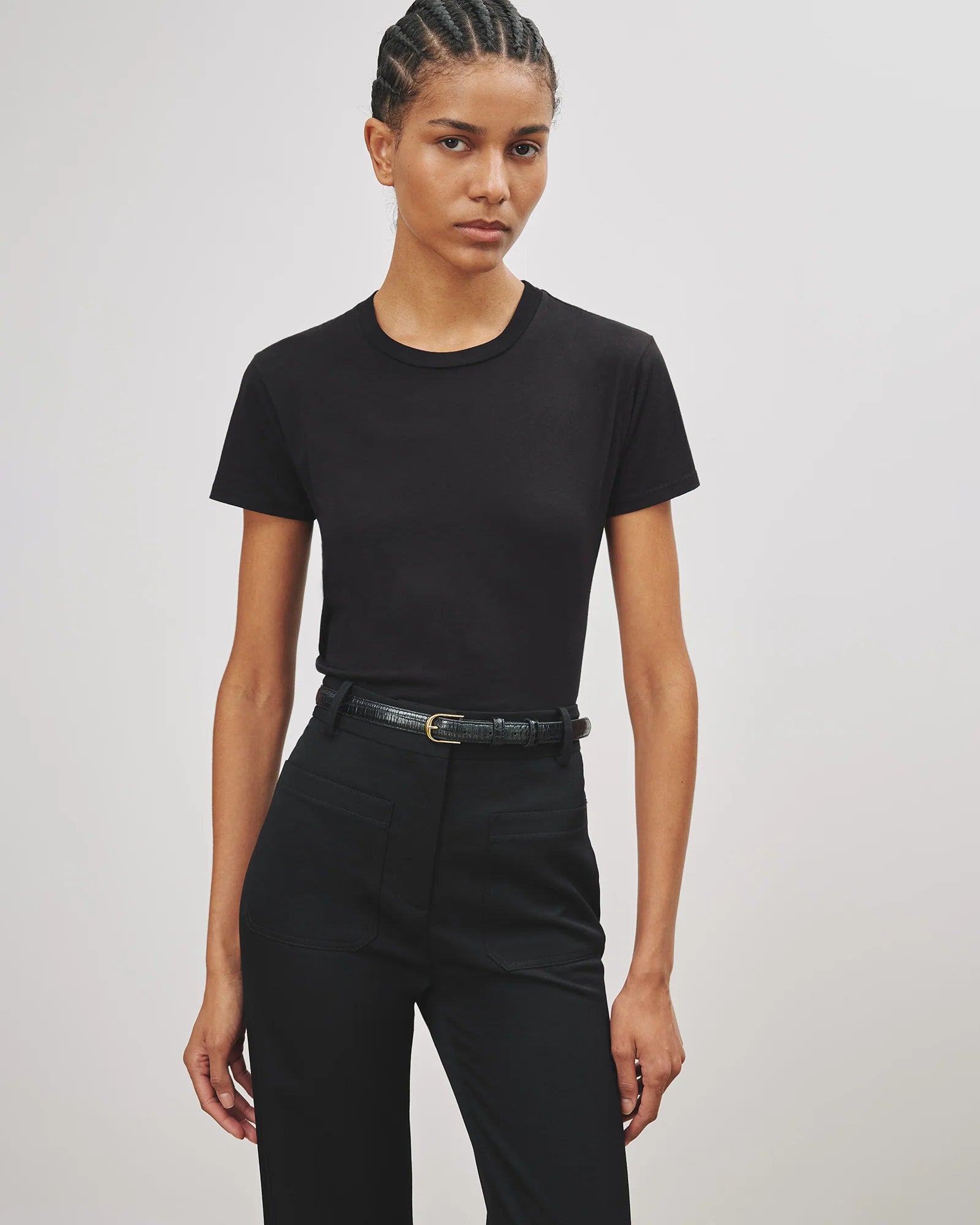 Mariela, Jet Black, T-Shirt - Lindner Fashion