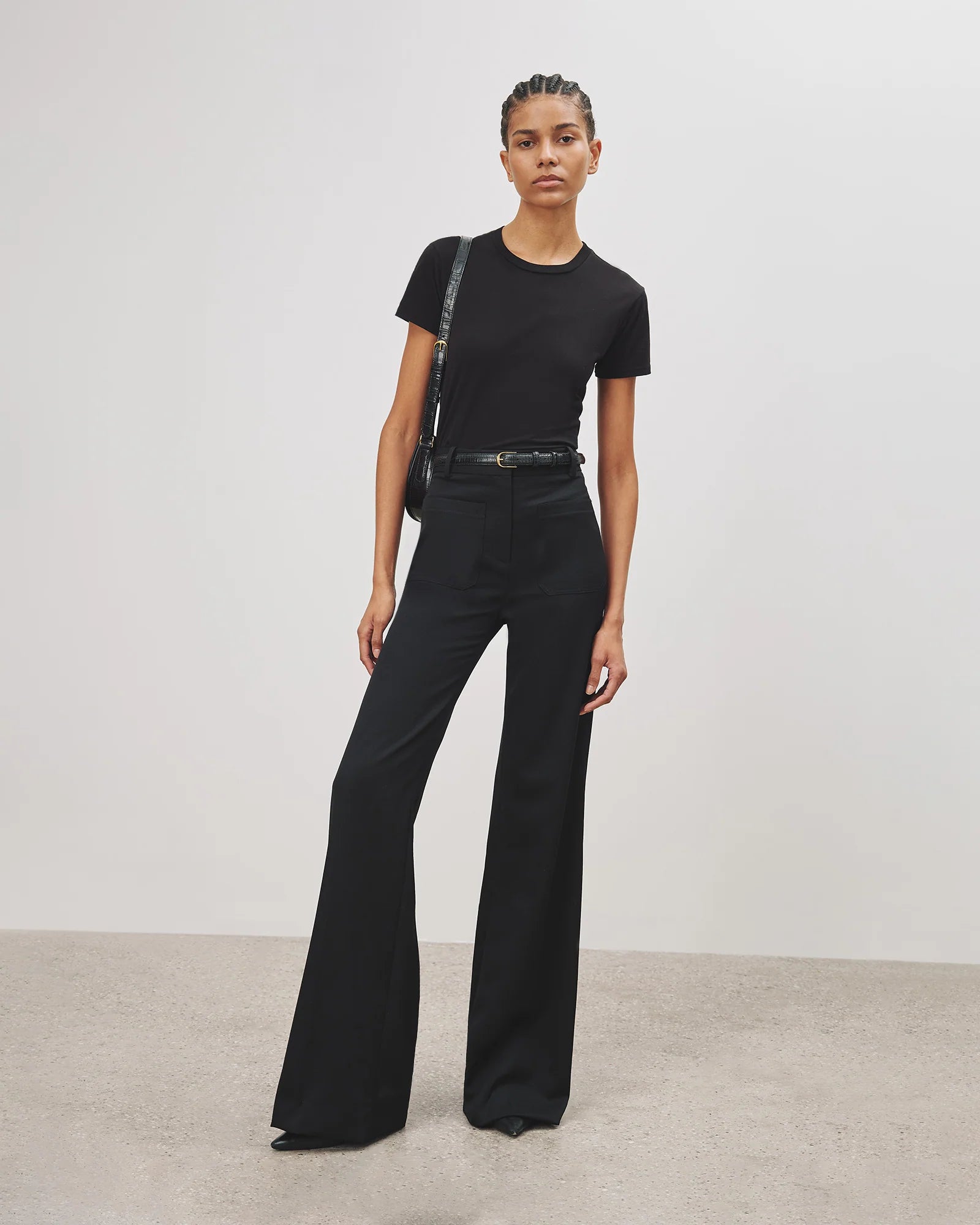 Mariela, Jet Black, T-Shirt - Lindner Fashion