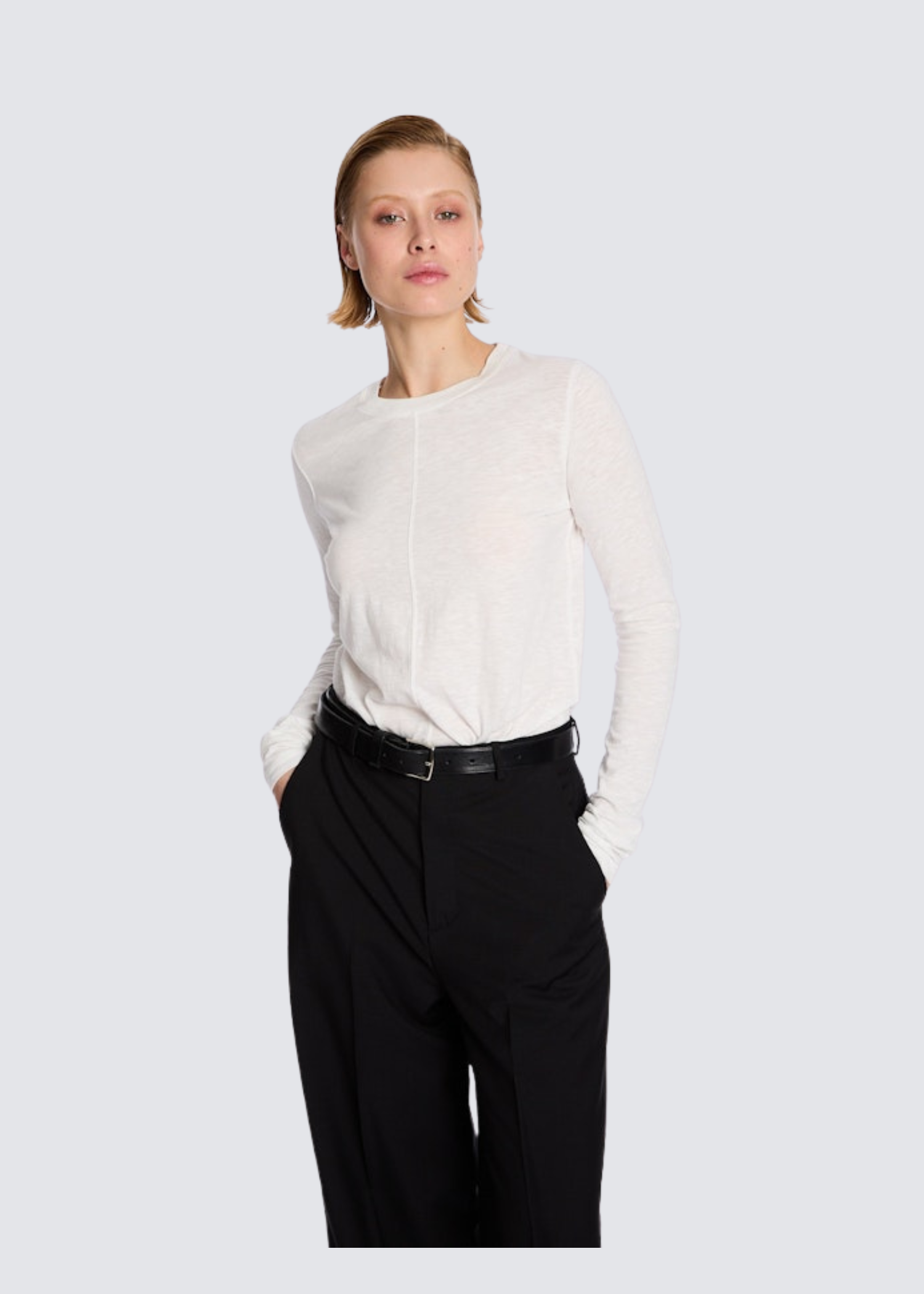 Marin, White, Langarm - Lindner Fashion