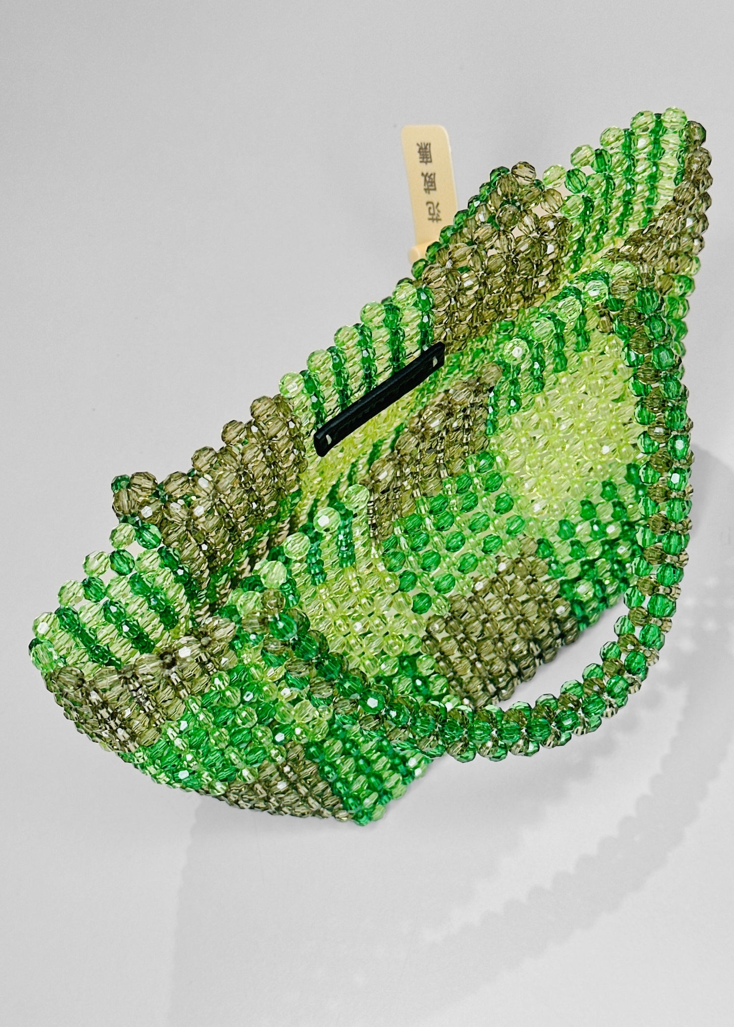 Market, Sheer Green Checked, Pearl Bag - Lindner Fashion