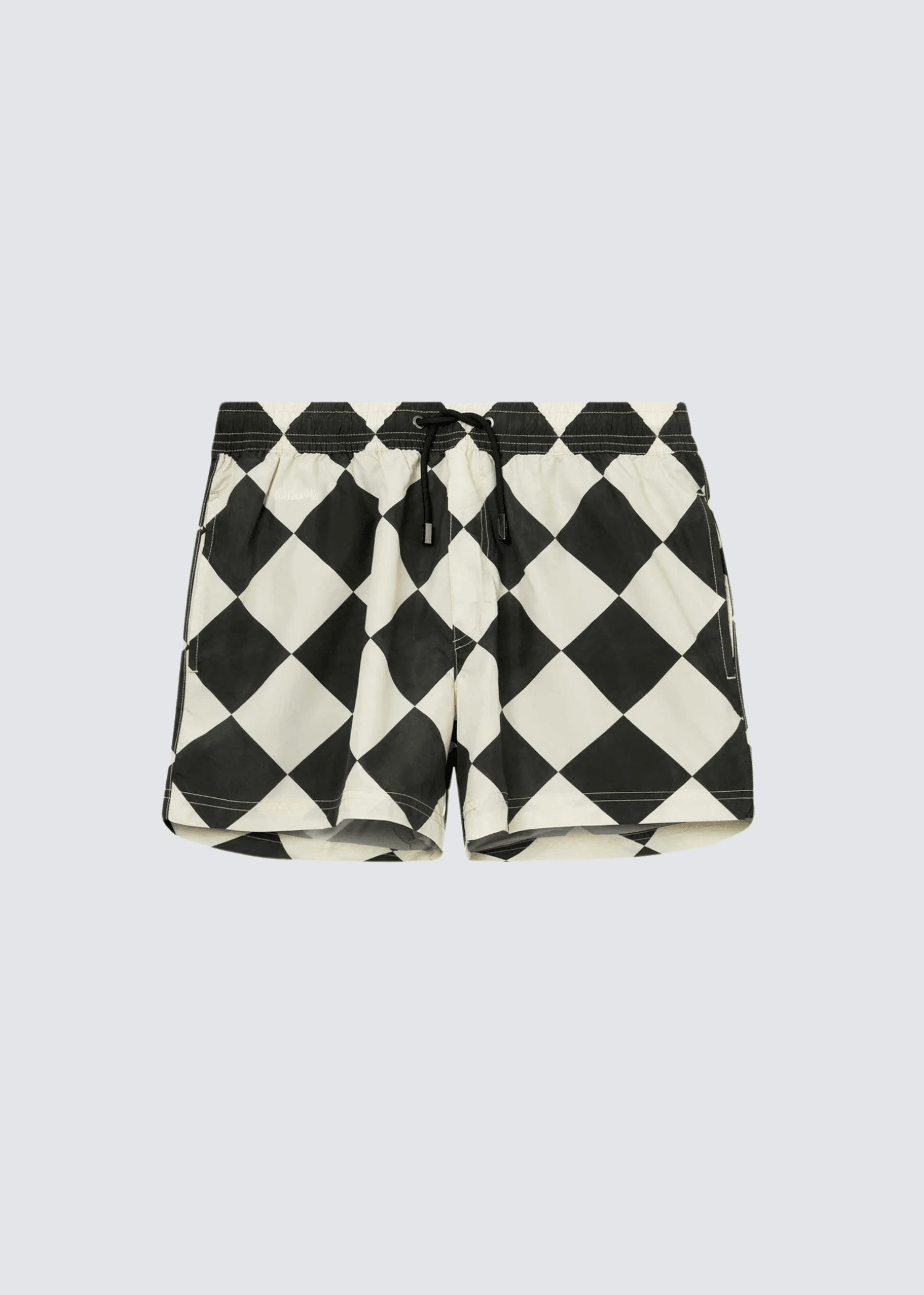 Marshmellow, Black/White, Badeshorts - Lindner Fashion