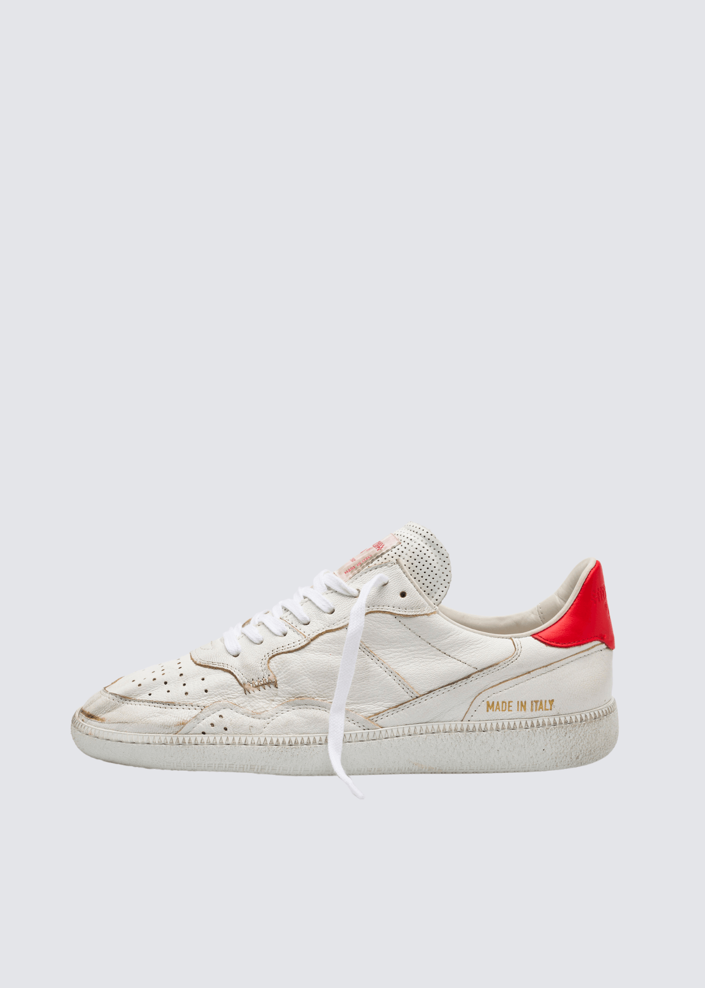 Mega T, White Red, Genderless Sneaker - Lindner Fashion