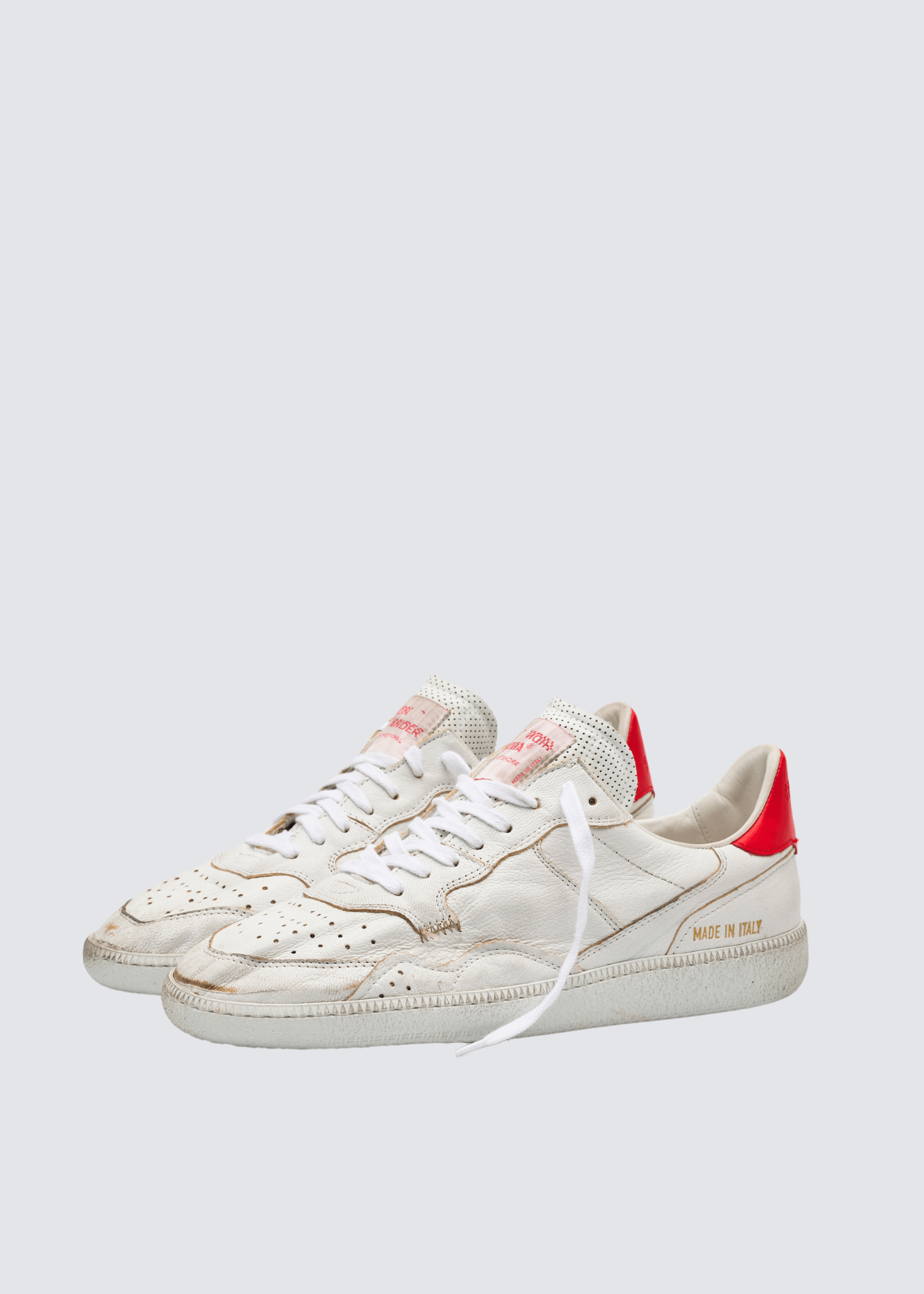 Mega T, White Red, Genderless Sneaker - Lindner Fashion