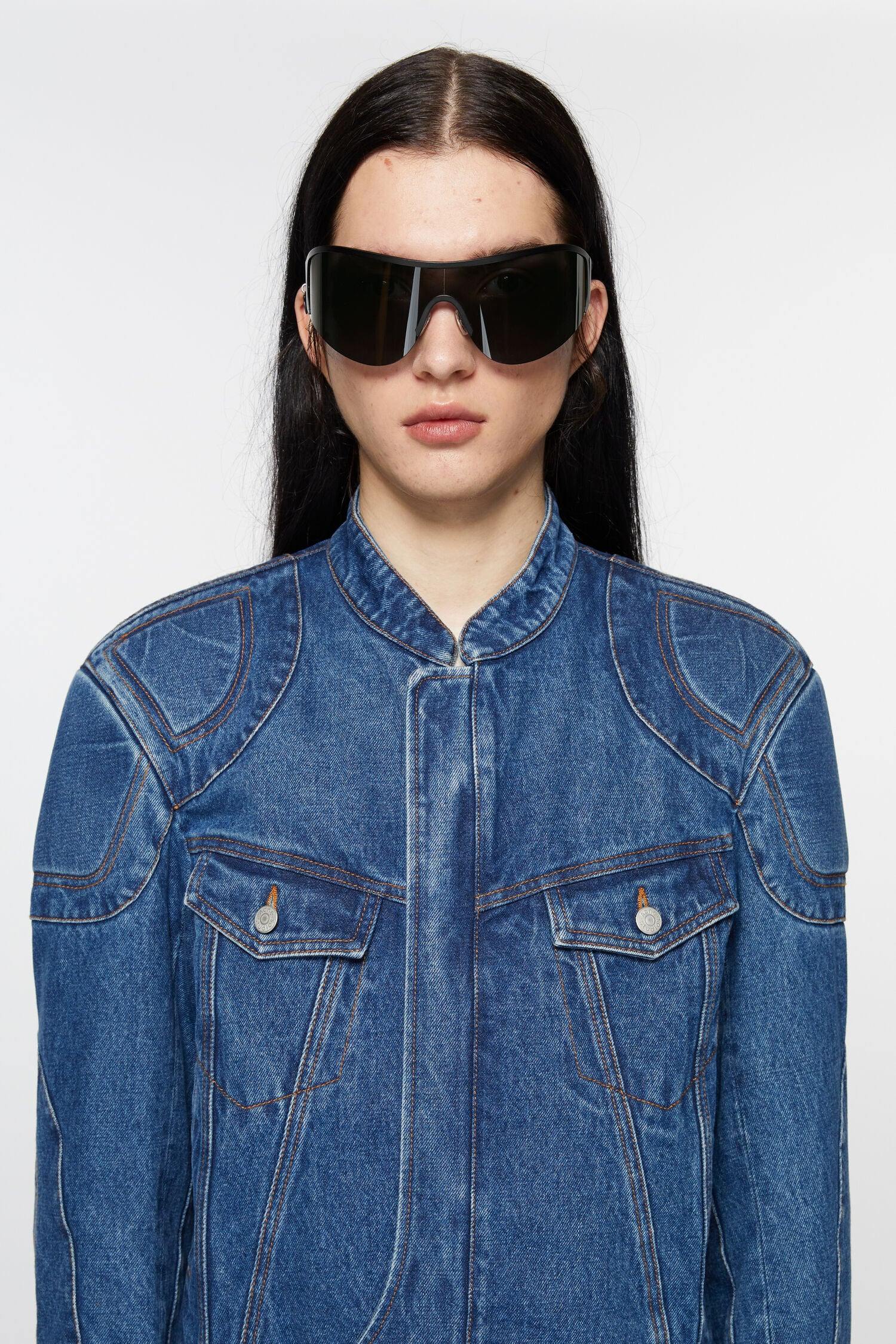 Metal Frame Eyewear, Black, Sonnenbrille - Lindner Fashion