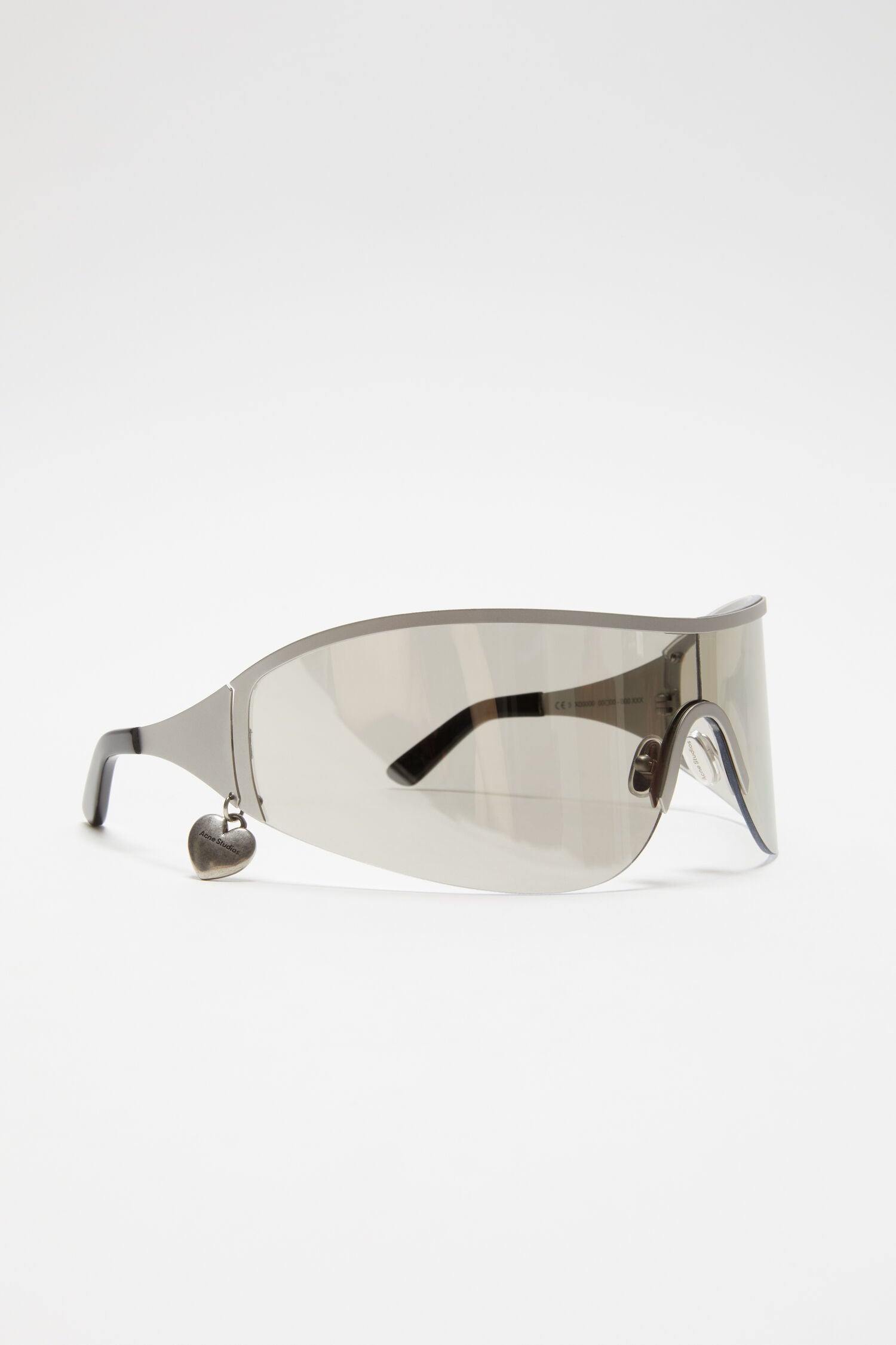 Metal Frame Eyewear, Silver/Transparent, Sonnenbrille - Lindner Fashion