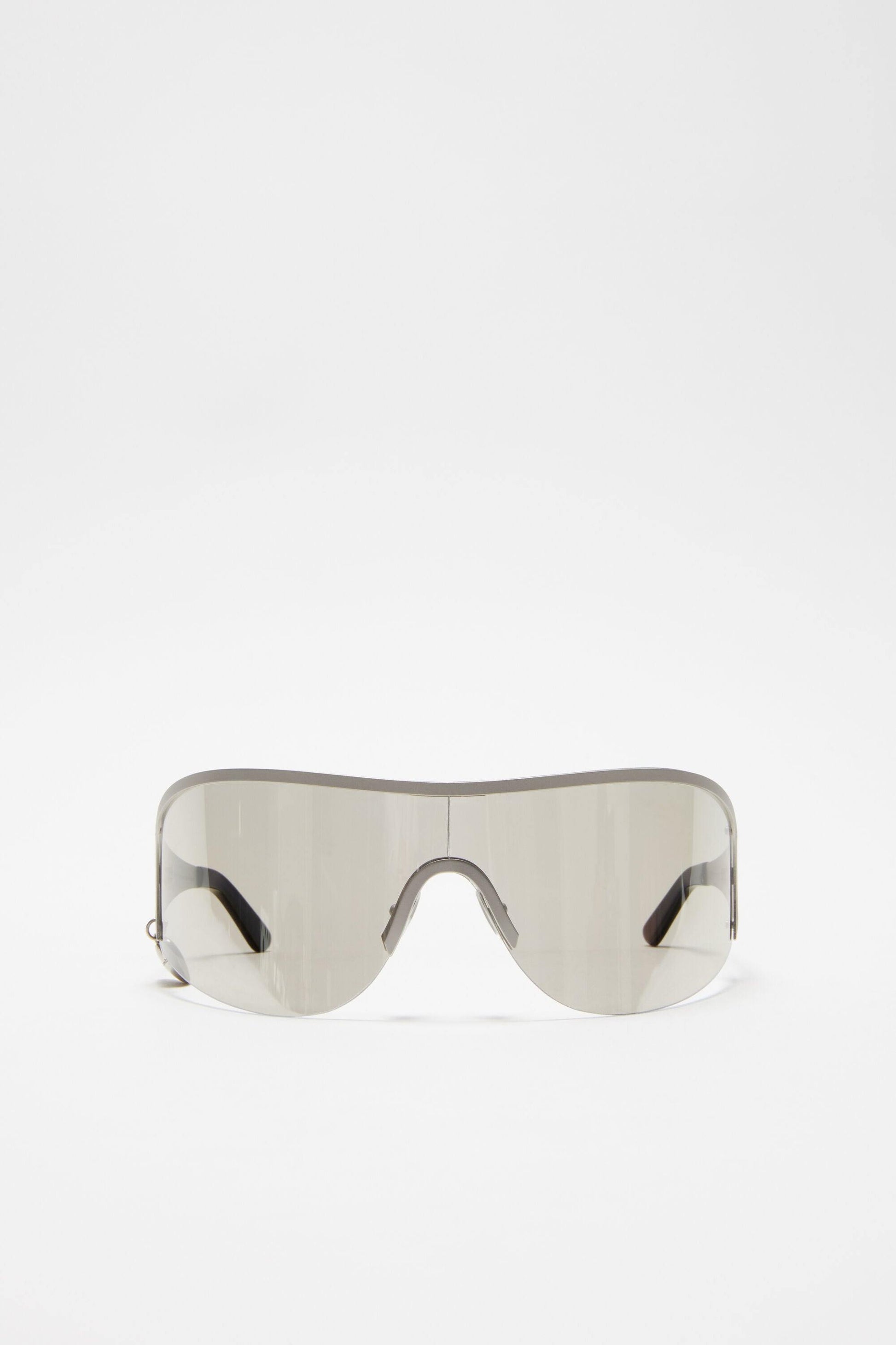 Metal Frame Eyewear, Silver/Transparent, Sonnenbrille - Lindner Fashion