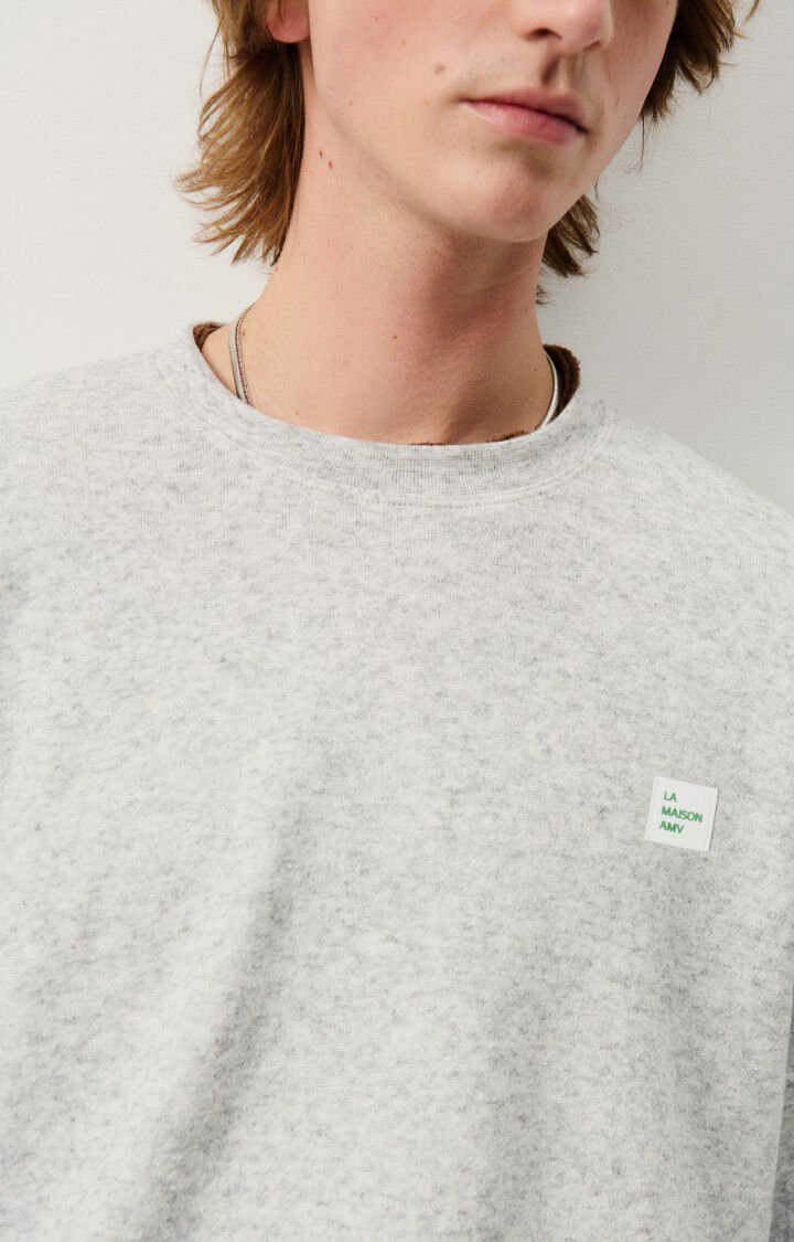 Mevona, Gris Clair Chiné, Sweatshirt - Lindner Fashion