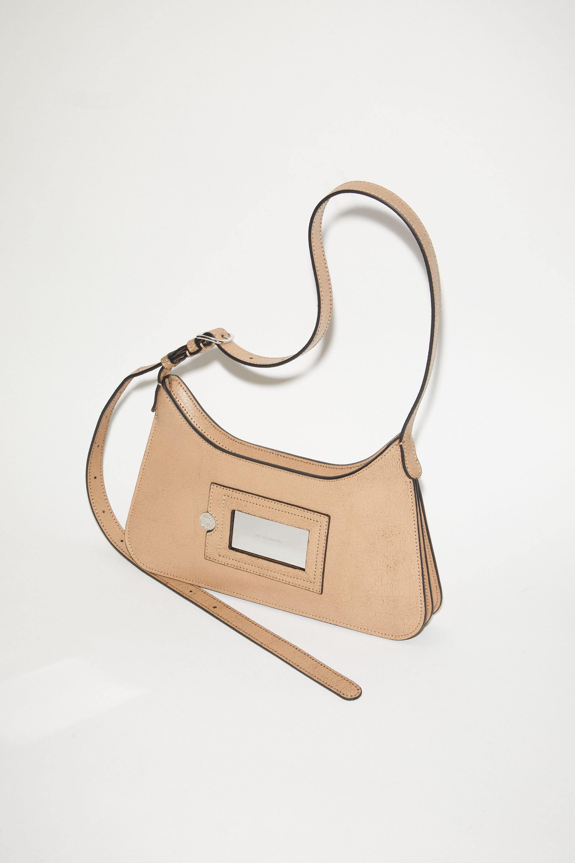 Mini Platt Bag, Dark Beige, Bag - Lindner Fashion