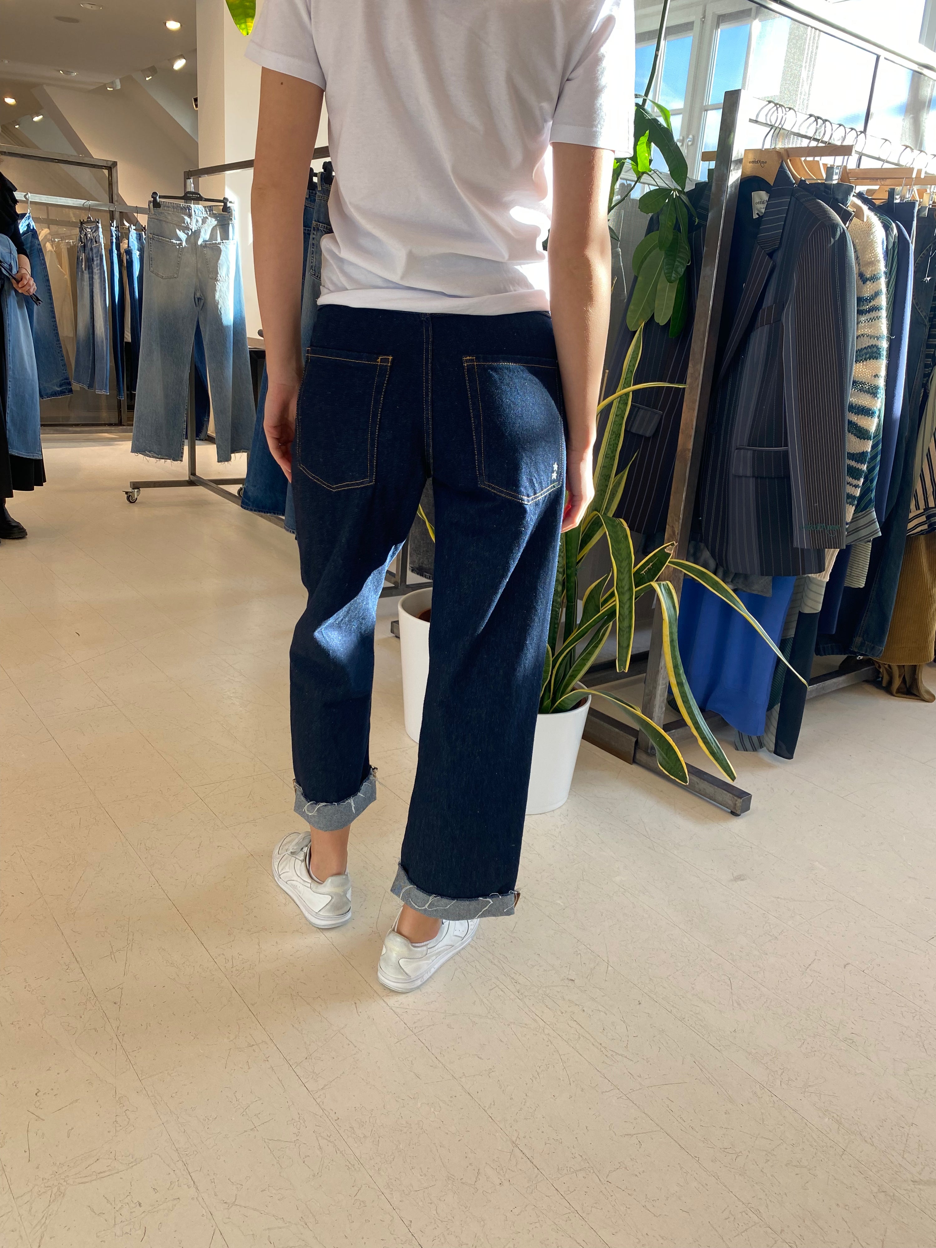 Model Jill, Raw Denim, Jeans - Lindner Fashion