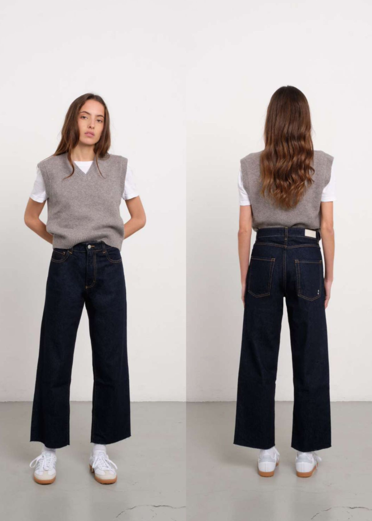 Model Jill, Raw Denim, Jeans - Lindner Fashion