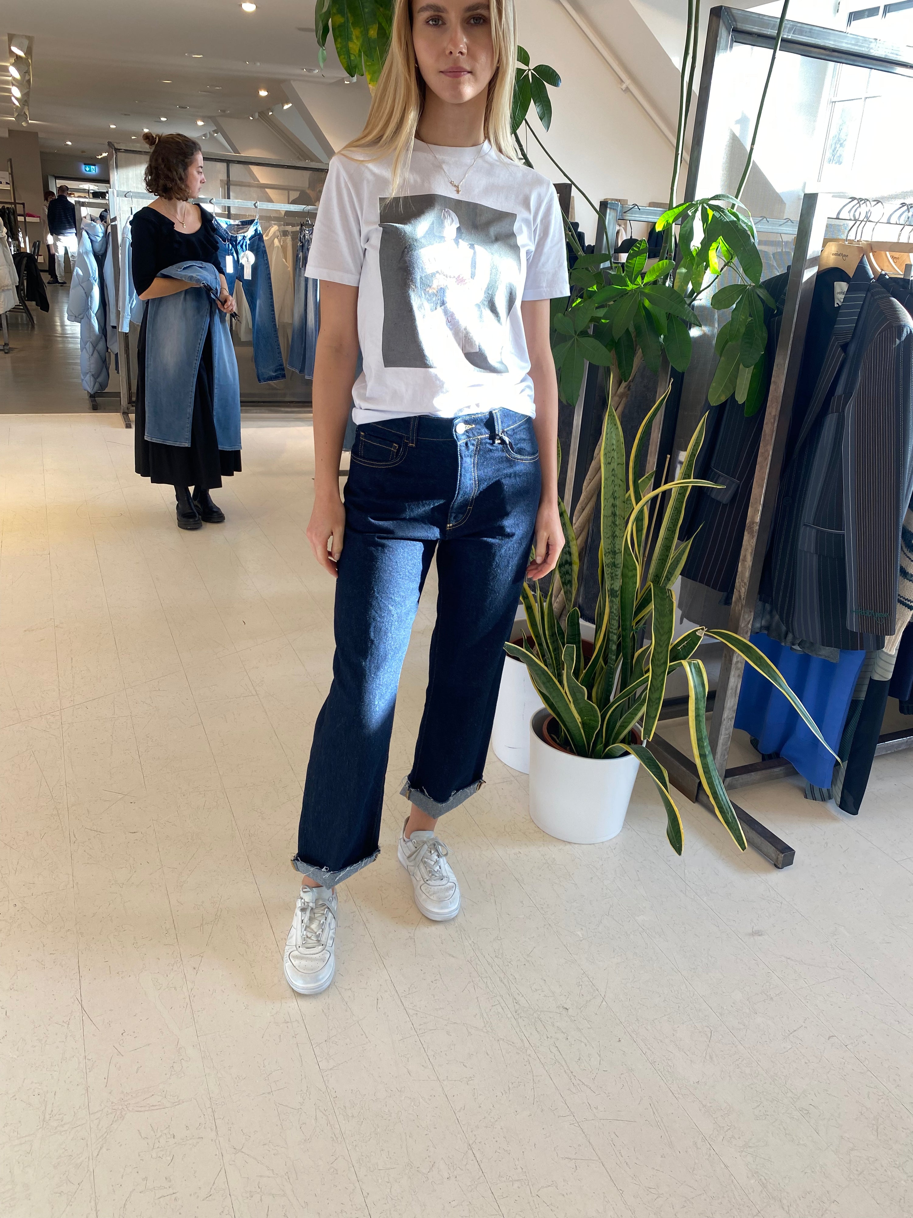 Model Jill, Raw Denim, Jeans - Lindner Fashion