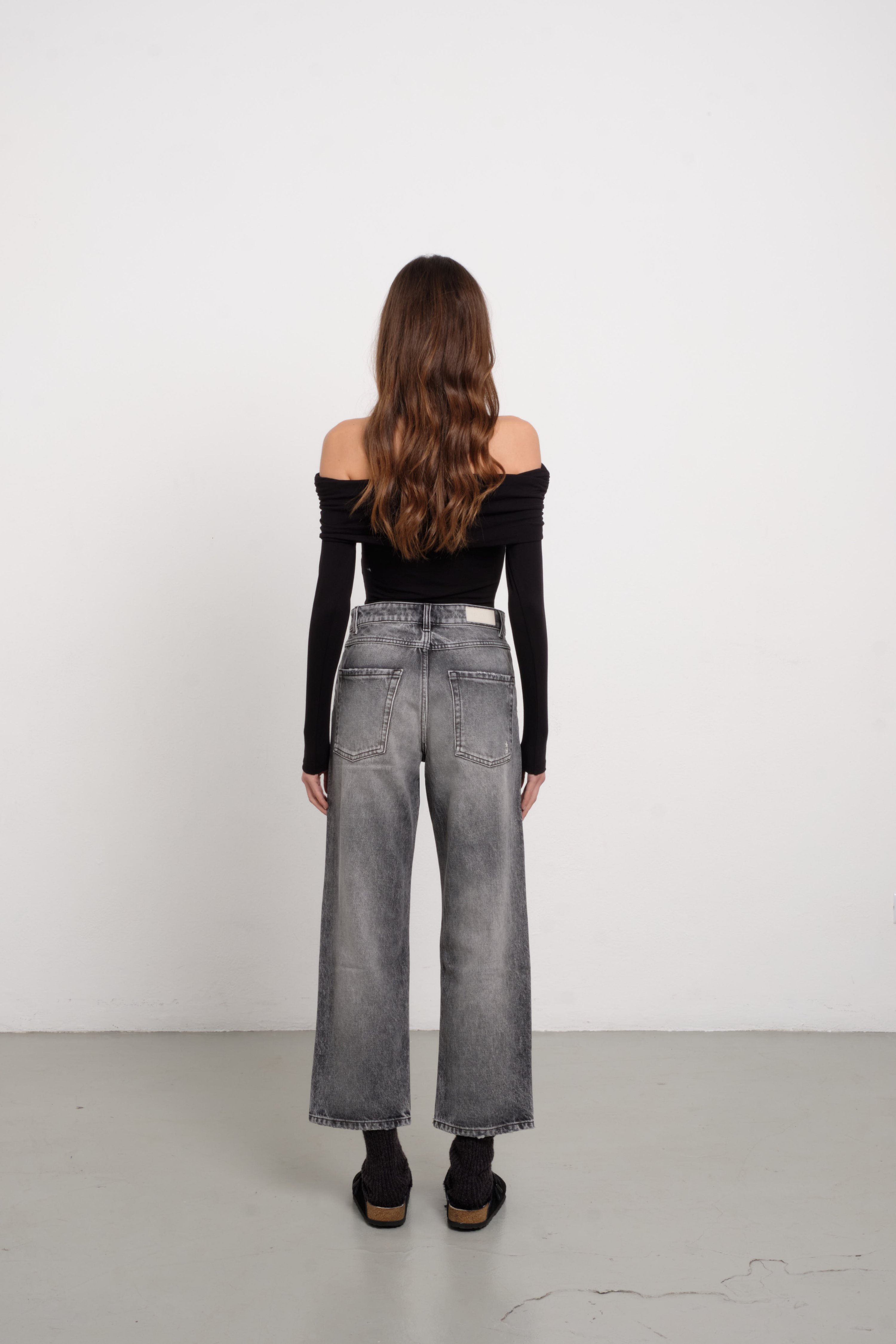 Model Jill, Washed Grey, Jeans - Lindner Fashion