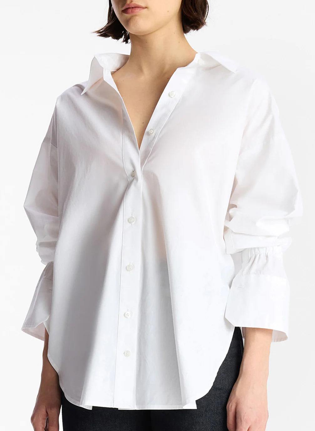 Monica, White, Bluse - Lindner Fashion