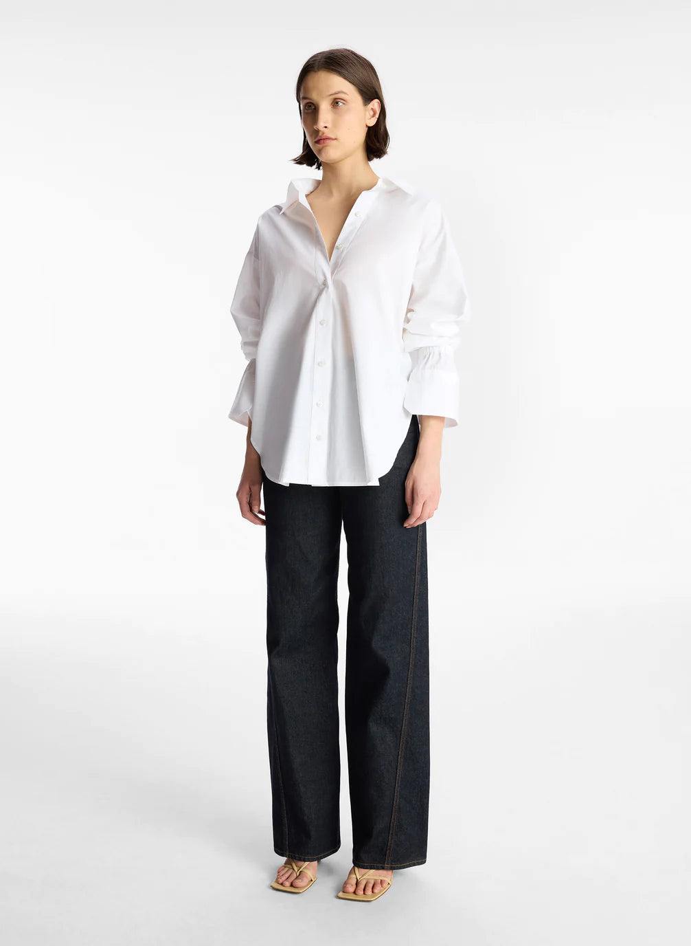 Monica, White, Bluse - Lindner Fashion