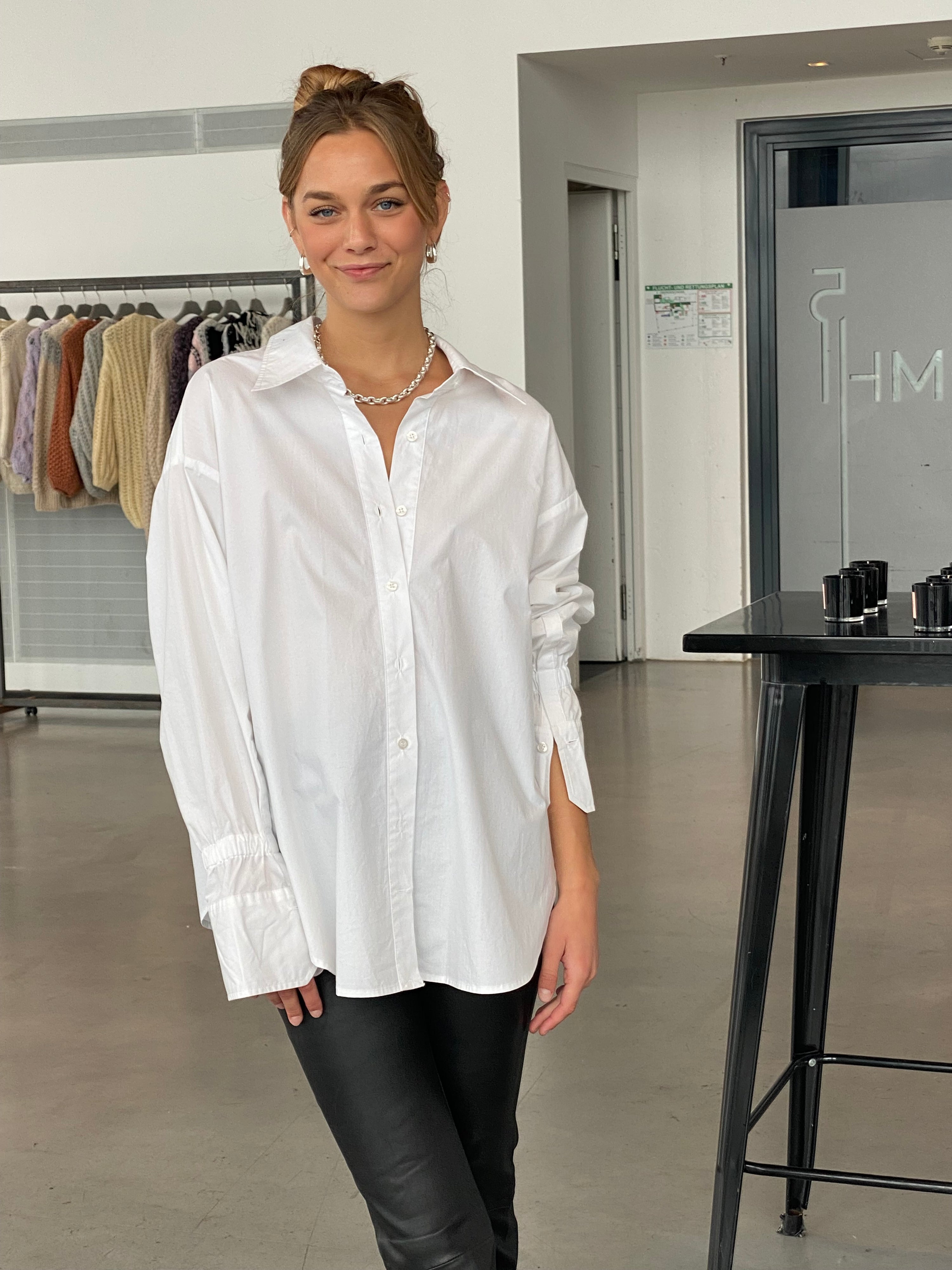 Monica, White, Bluse - Lindner Fashion