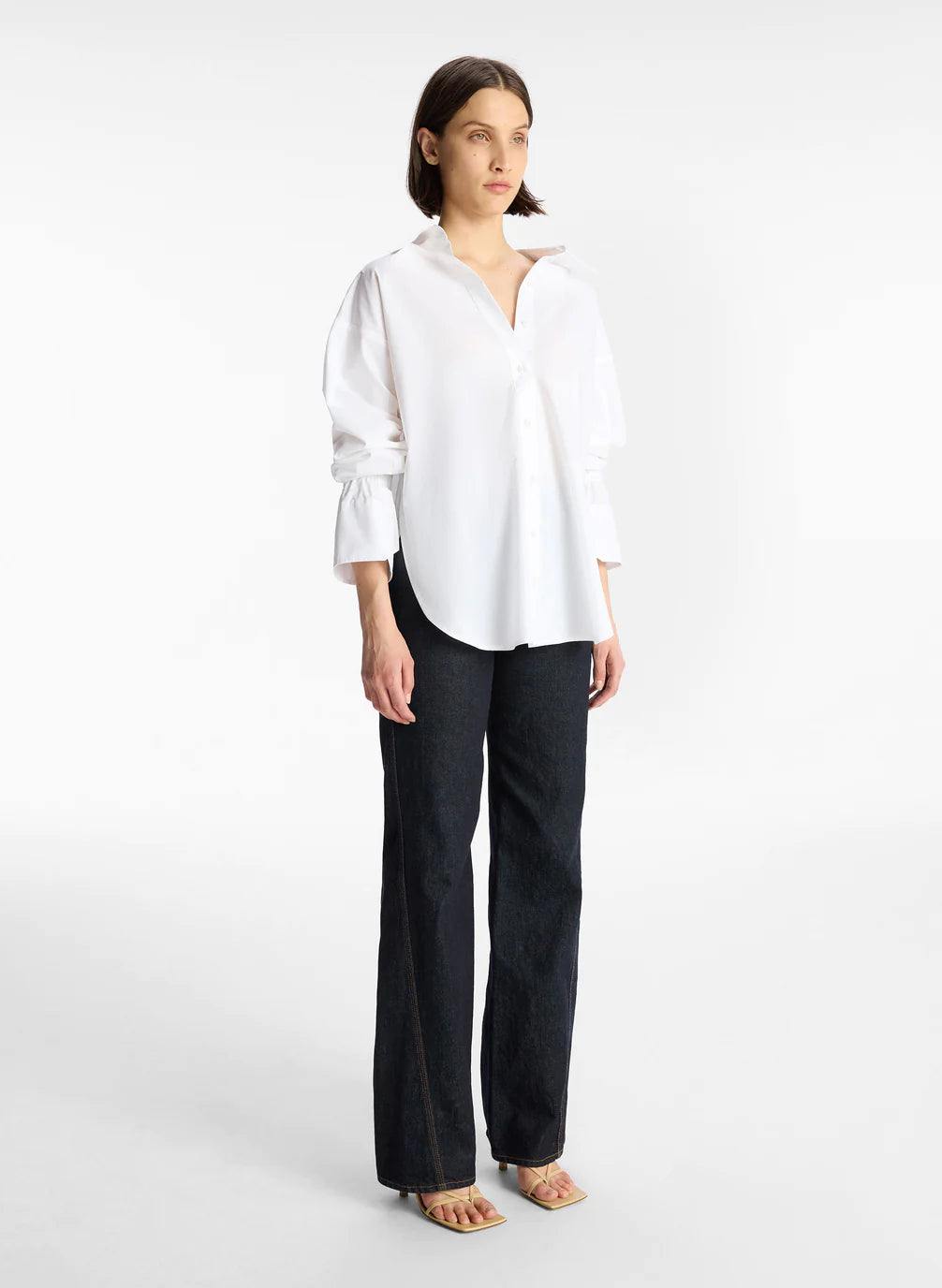 Monica, White, Bluse - Lindner Fashion