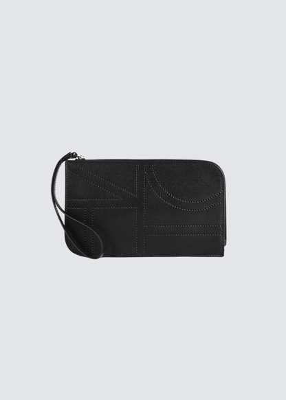 Monogram Pouch, Black, Bag - Lindner Fashion