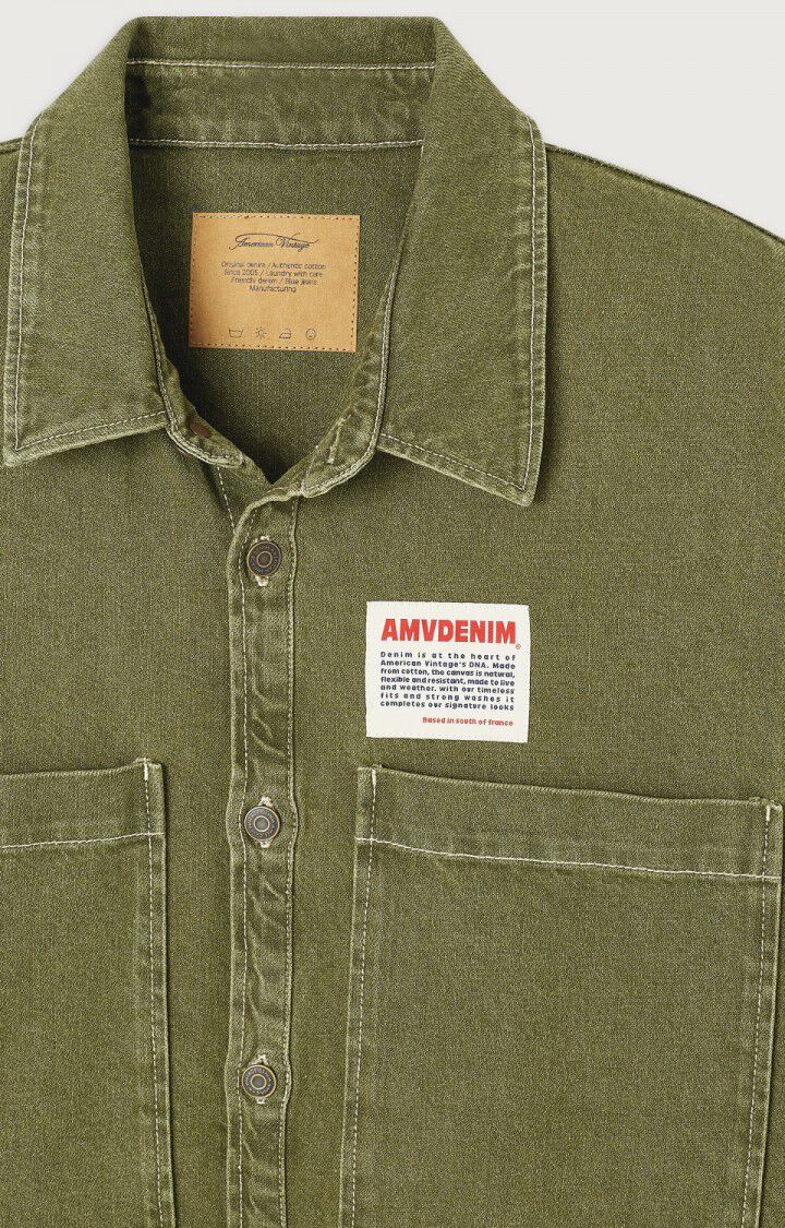 Muzatown, Olive, Jeanshemd - Lindner Fashion