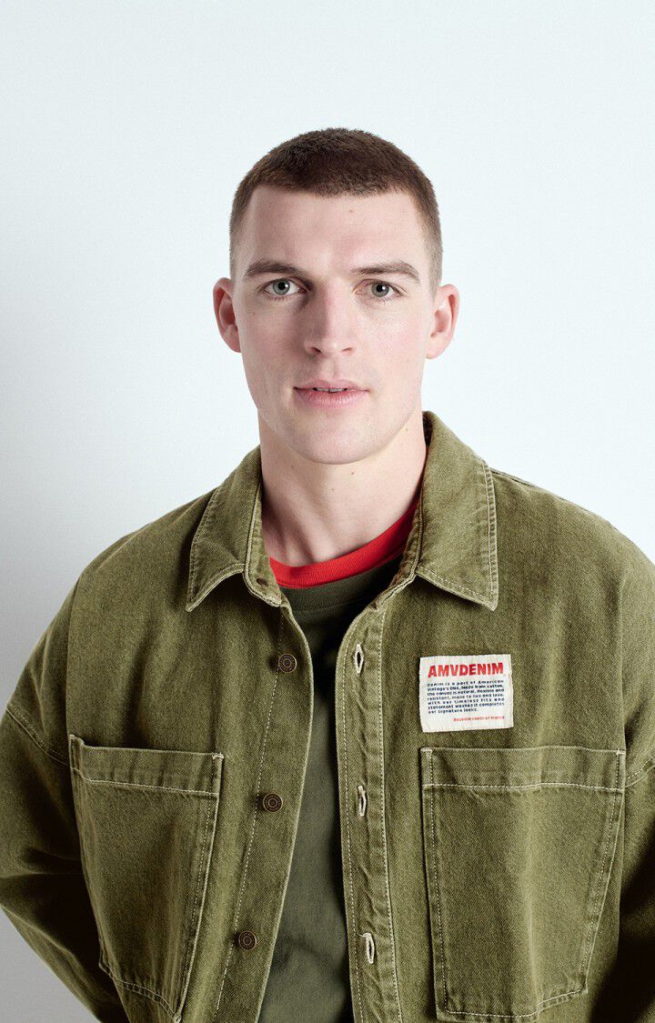 Muzatown, Olive, Jeanshemd - Lindner Fashion