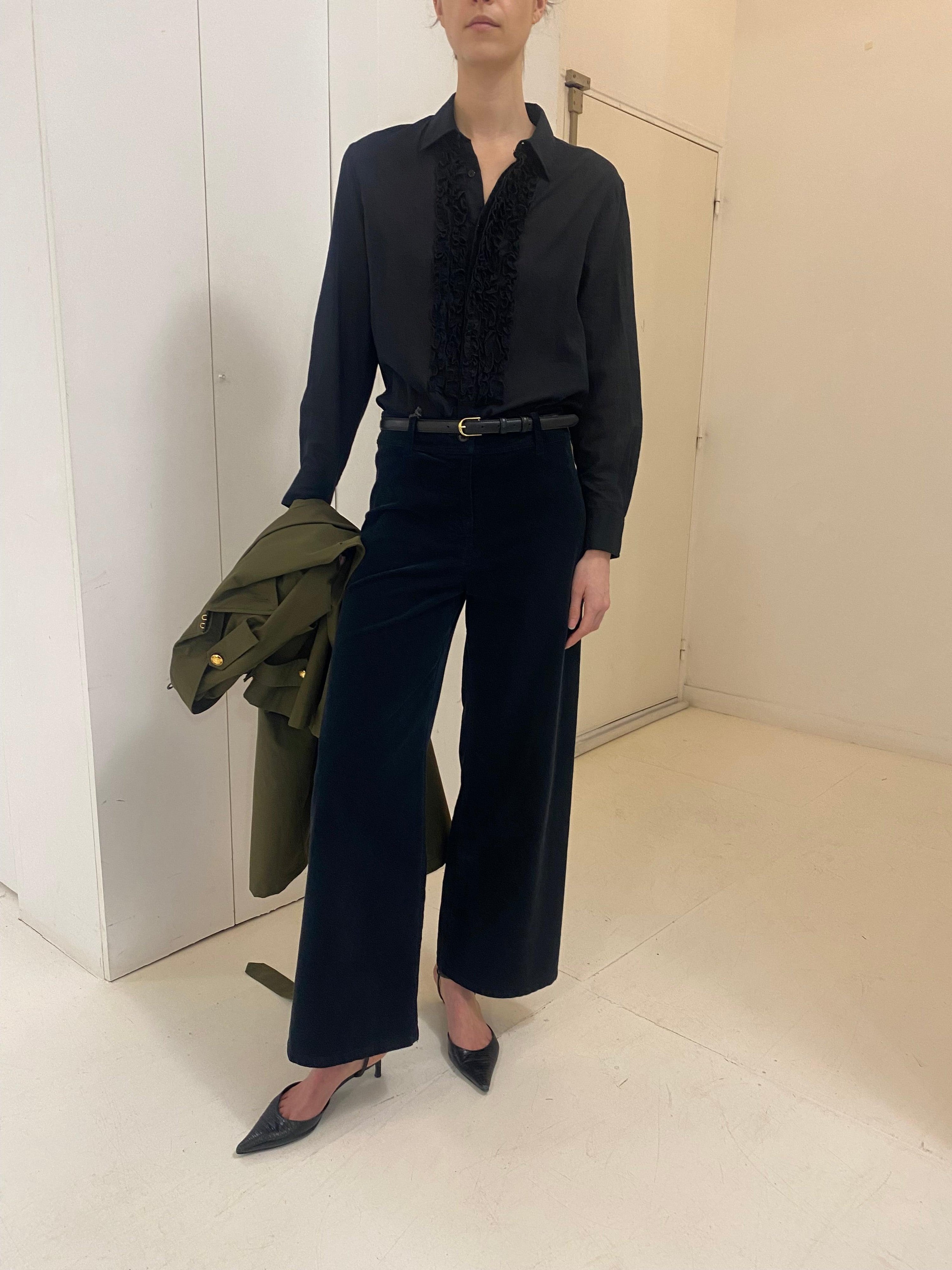 Nathael, Black, Bluse - Lindner Fashion