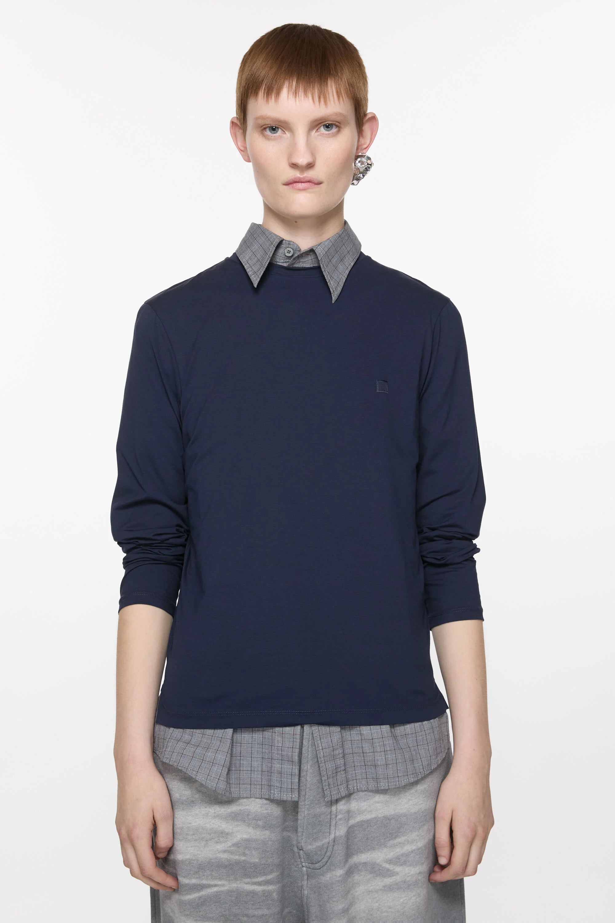 Navy, Langarm - Lindner Fashion