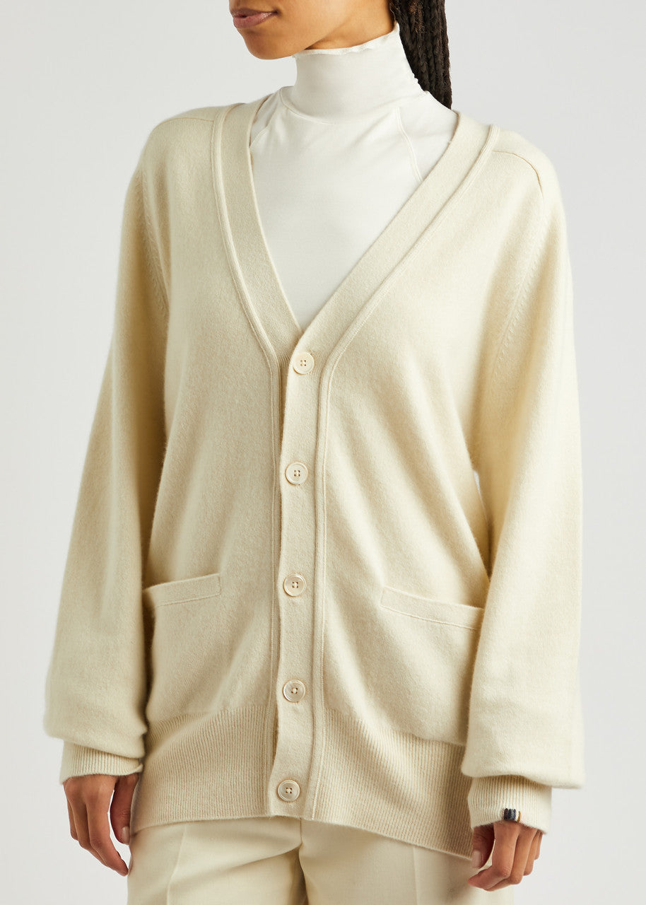 No 185, Feike, Cream, Cardigan - Lindner Fashion