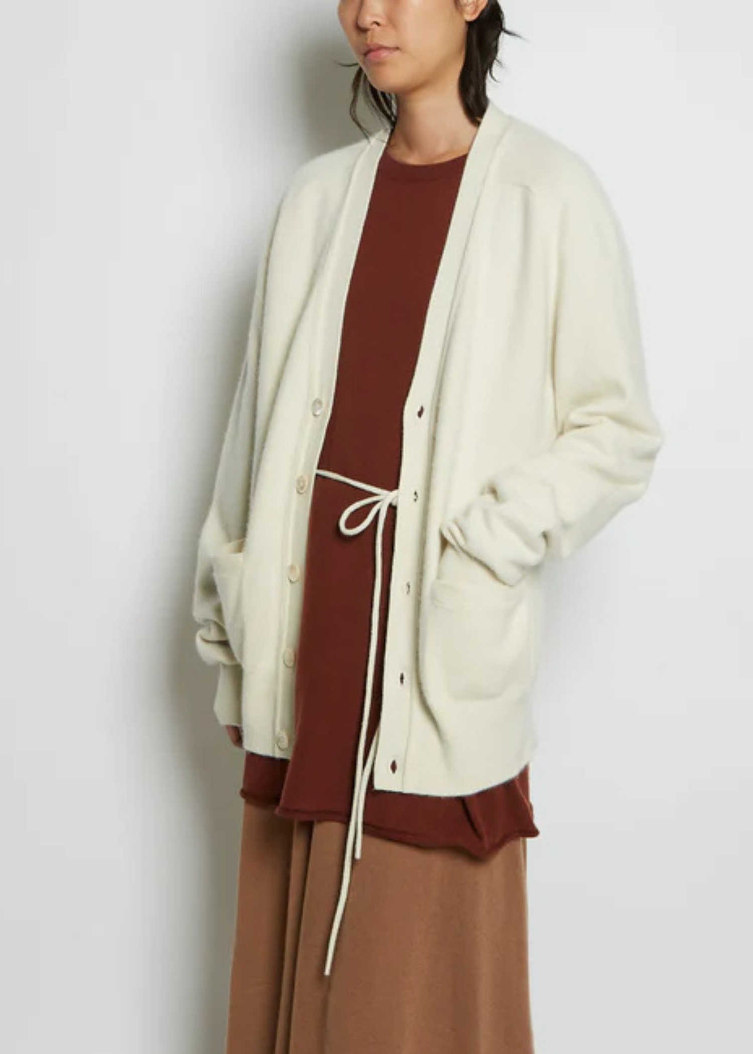 No 185, Feike, Cream, Cardigan - Lindner Fashion