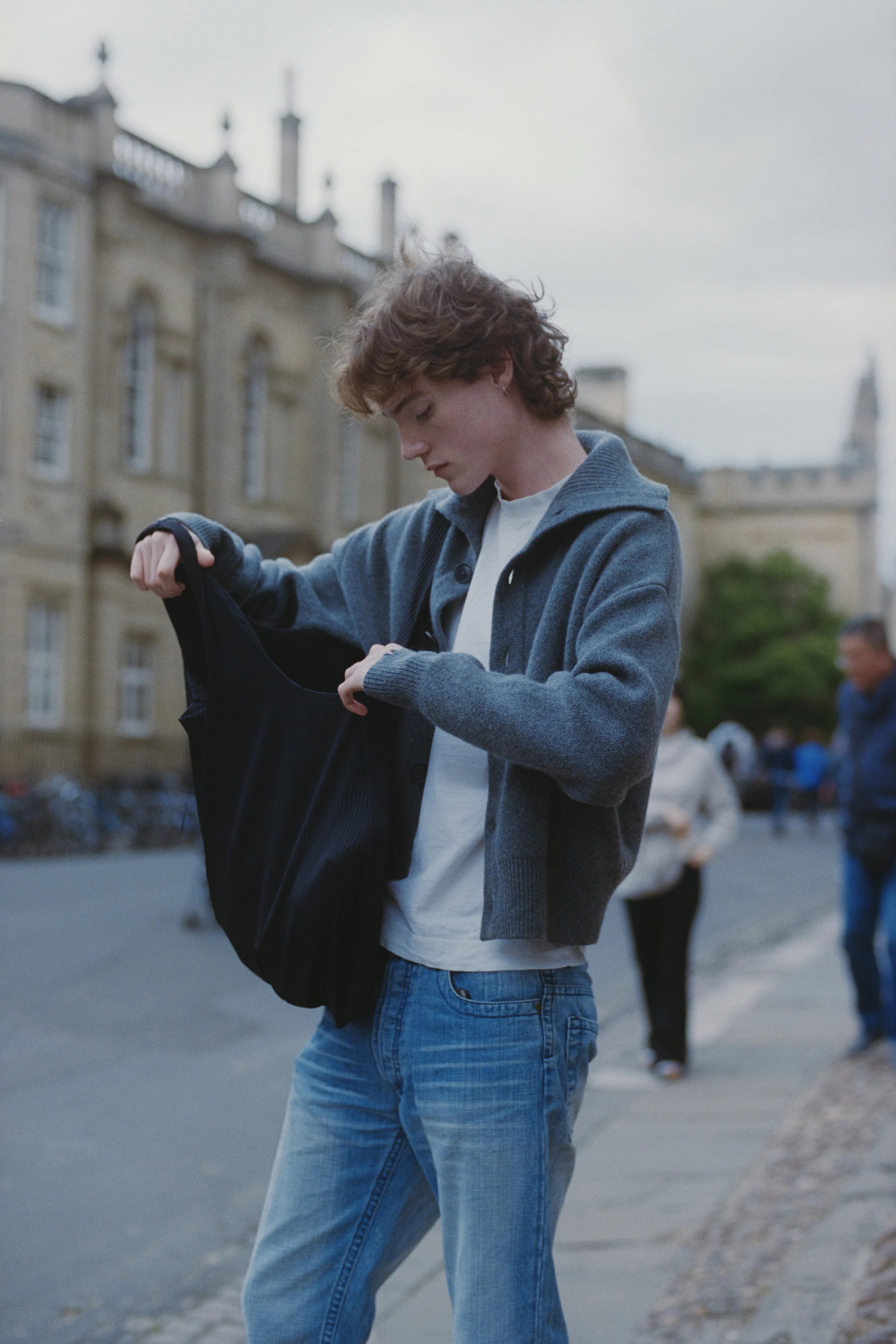 No 377, Clement, Felt, Cardigan - Lindner Fashion