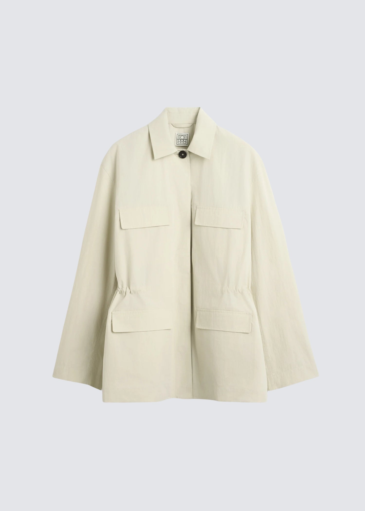 Toteme, Collard Drawstring, Oyster, Jacke