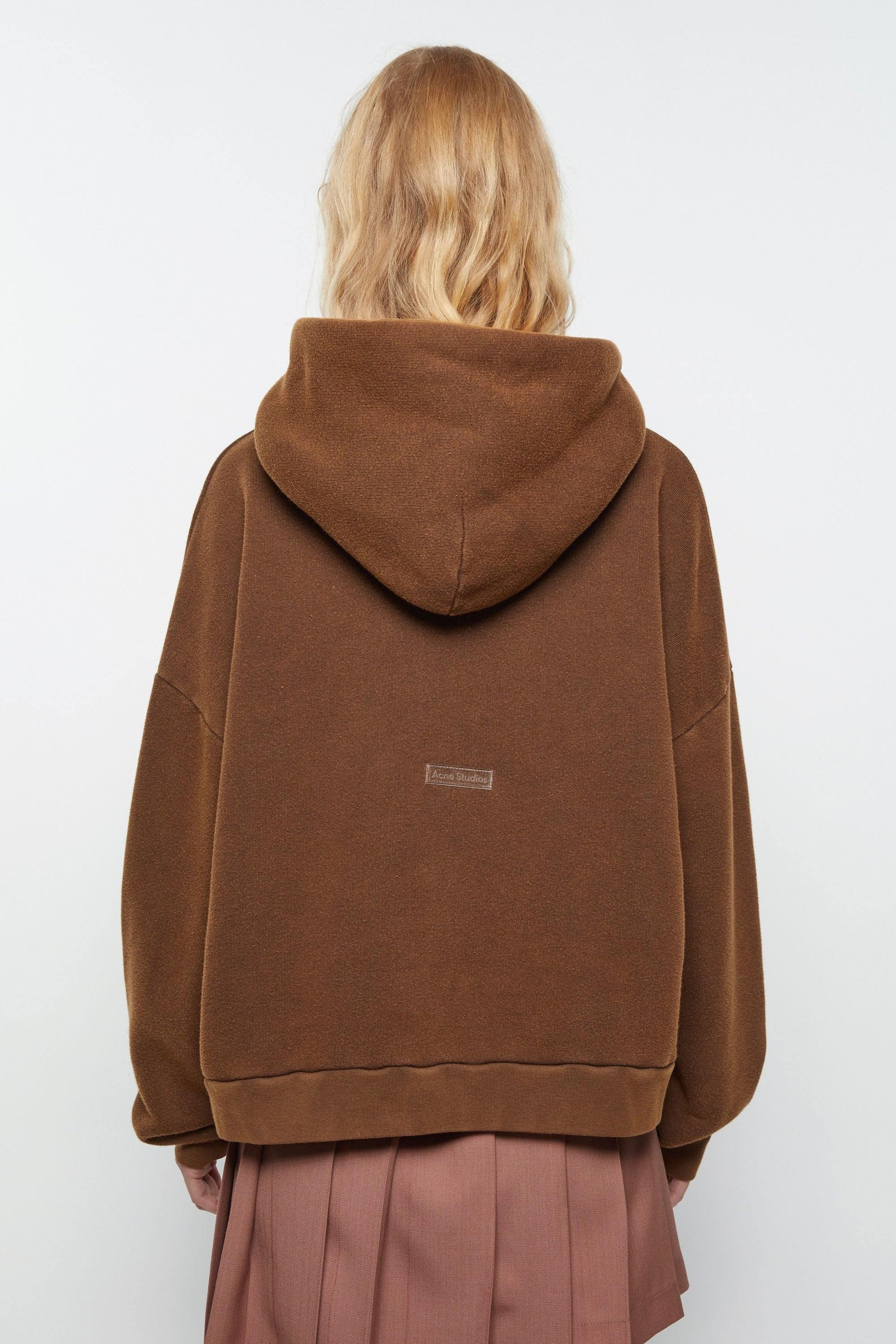 Oversized, Choco Brown, Hooded Sweatshirt - Lindner Fashion