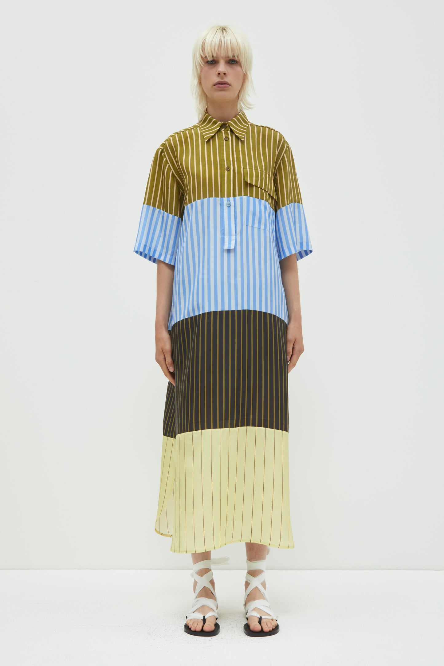 Duane, Patchwork Stripes, Dress