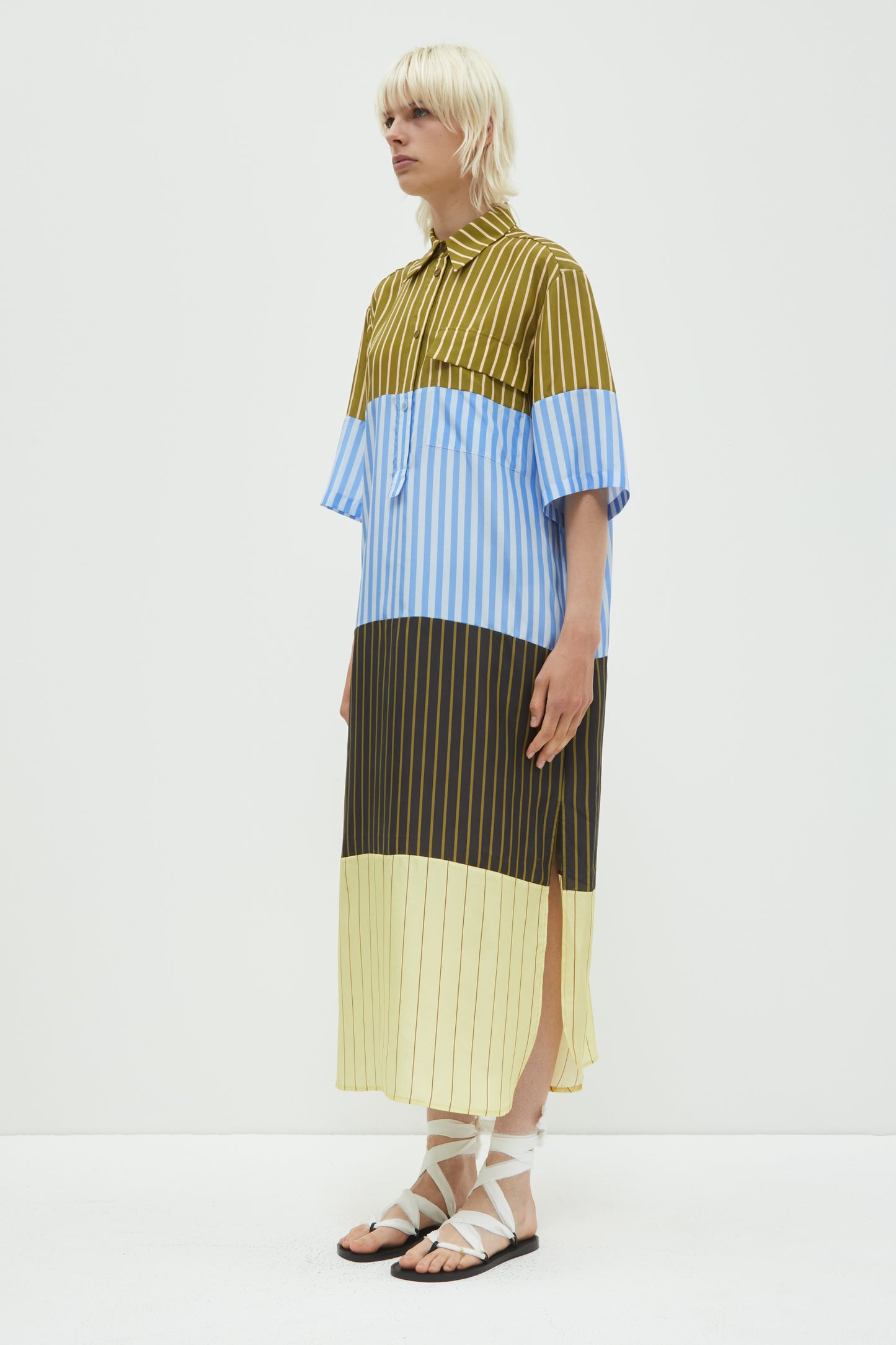 Duane, Patchwork Stripes, Dress