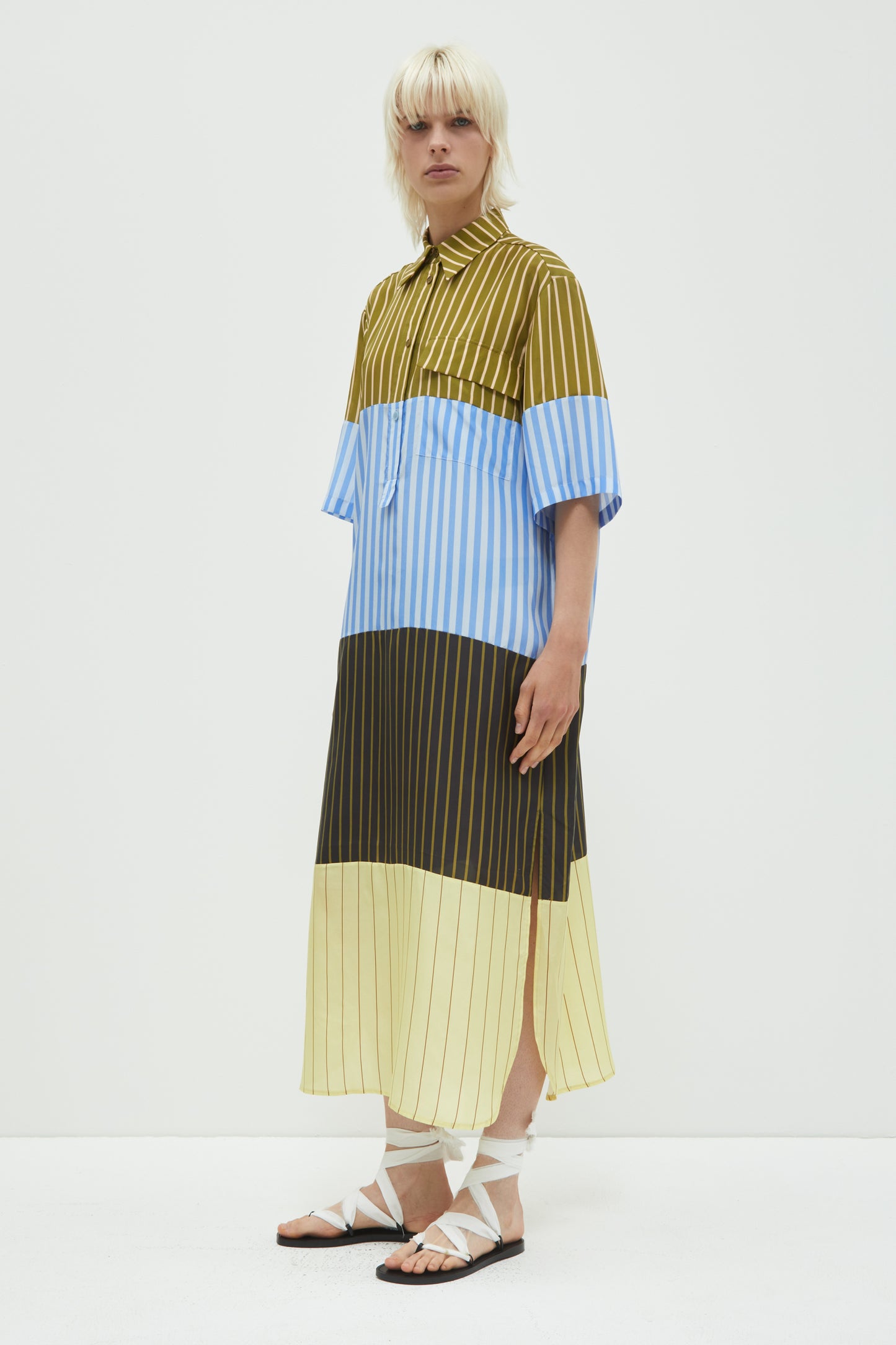 Duane, Patchwork Stripes, Dress