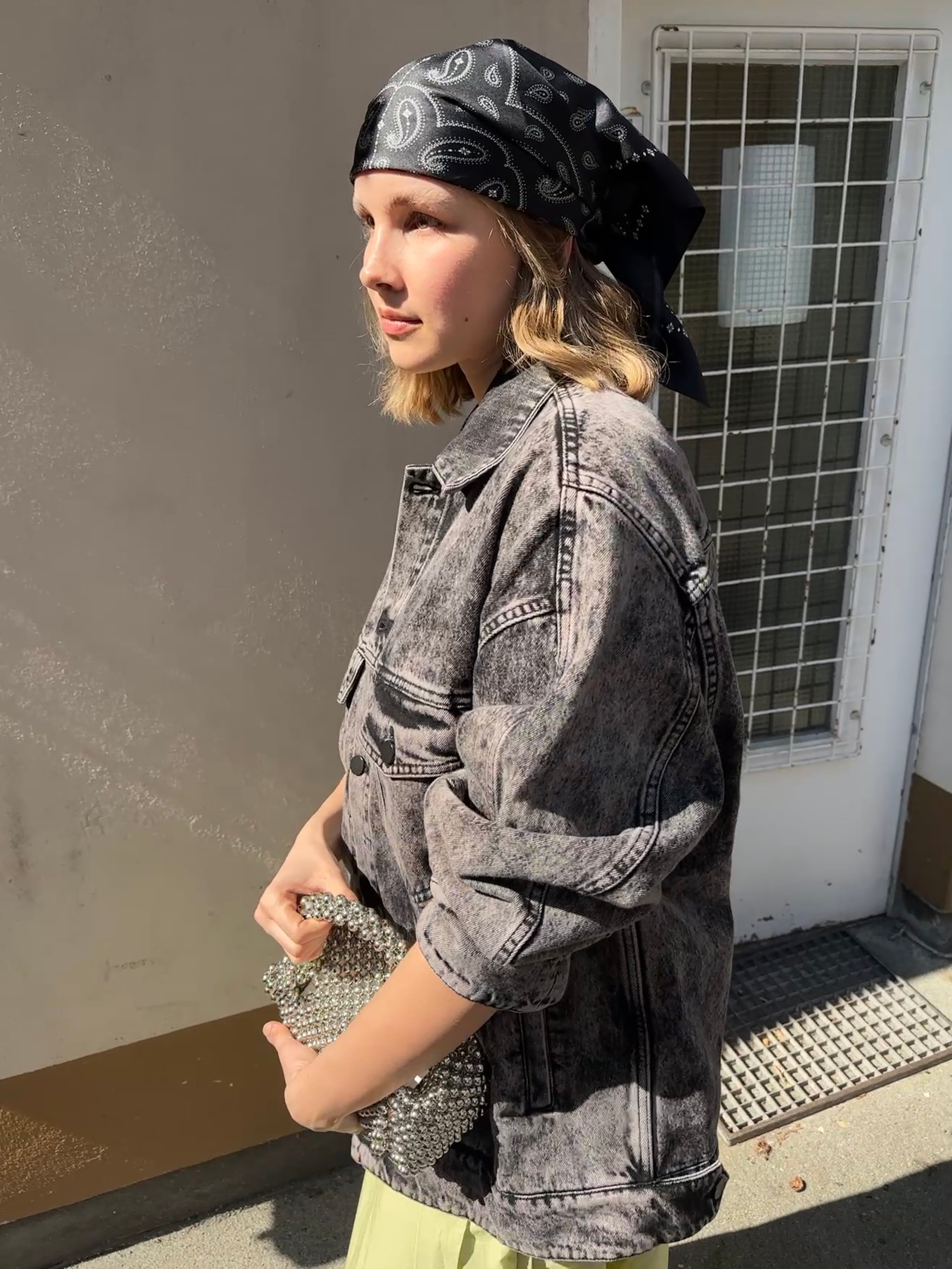 Paisley, Black, Scarf - Lindner Fashion