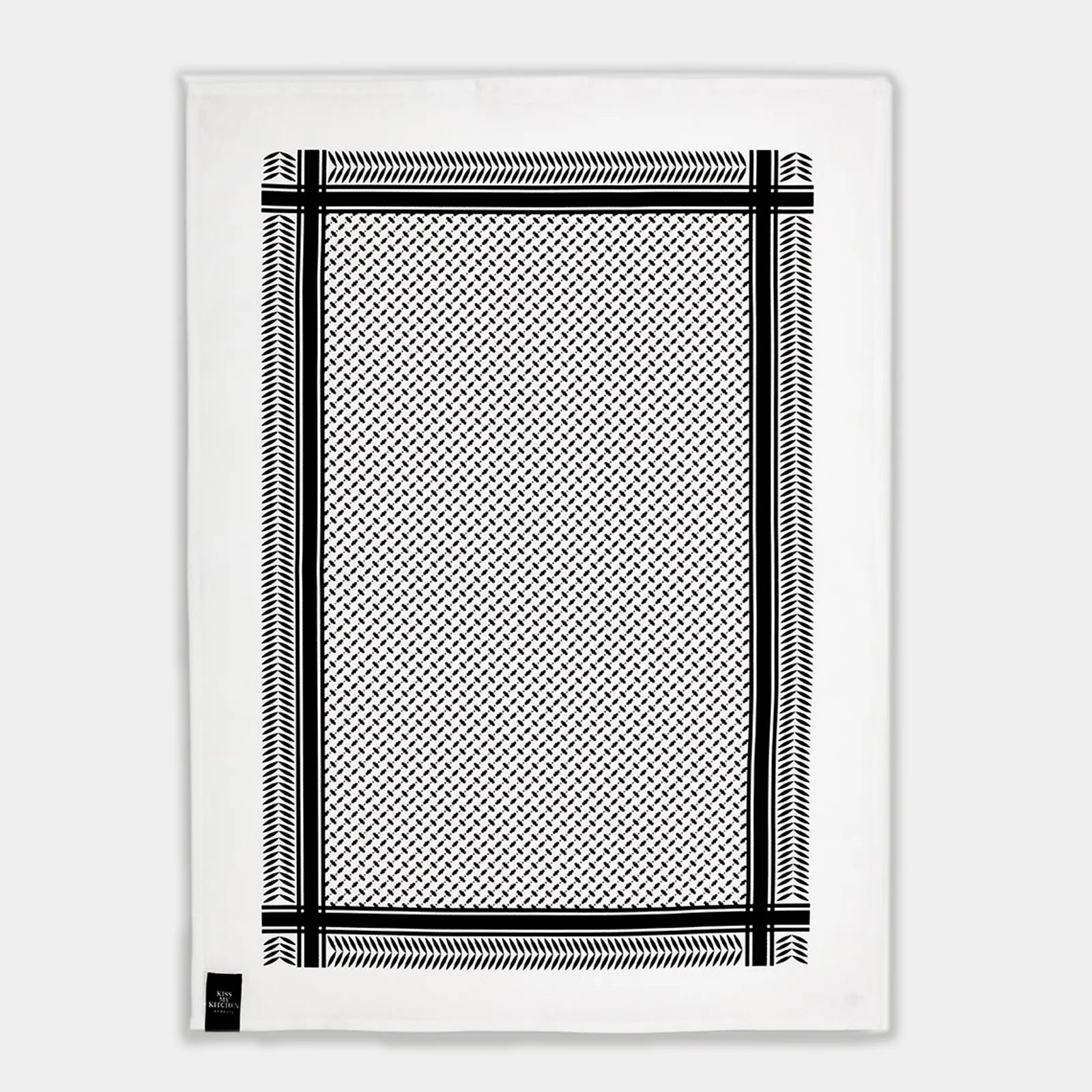 Pali Pur White mit Rand, Geschirrtuch - Lindner Fashion