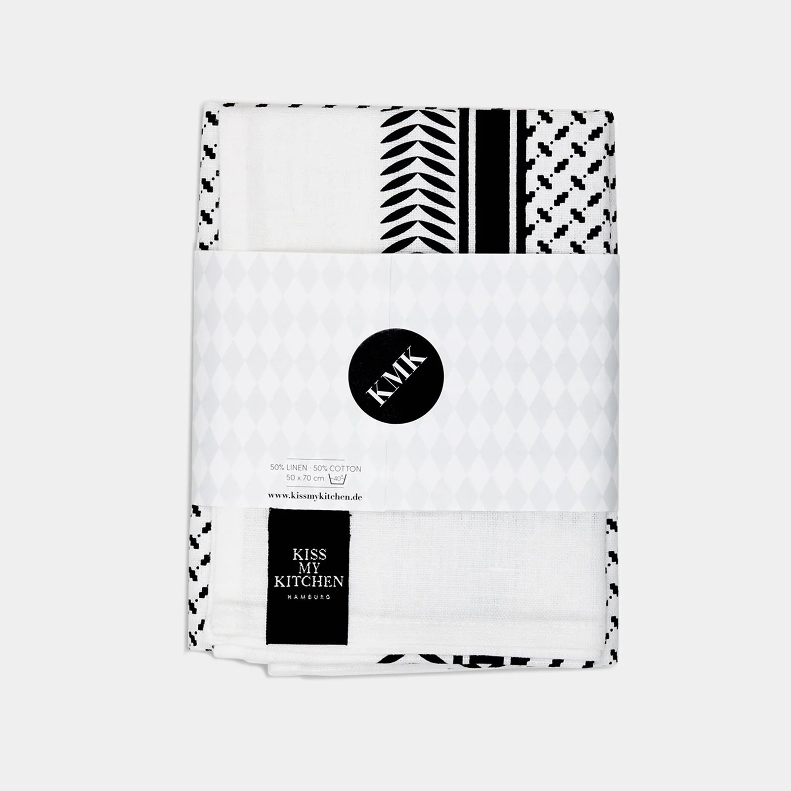 Pali Pur White mit Rand, Geschirrtuch - Lindner Fashion