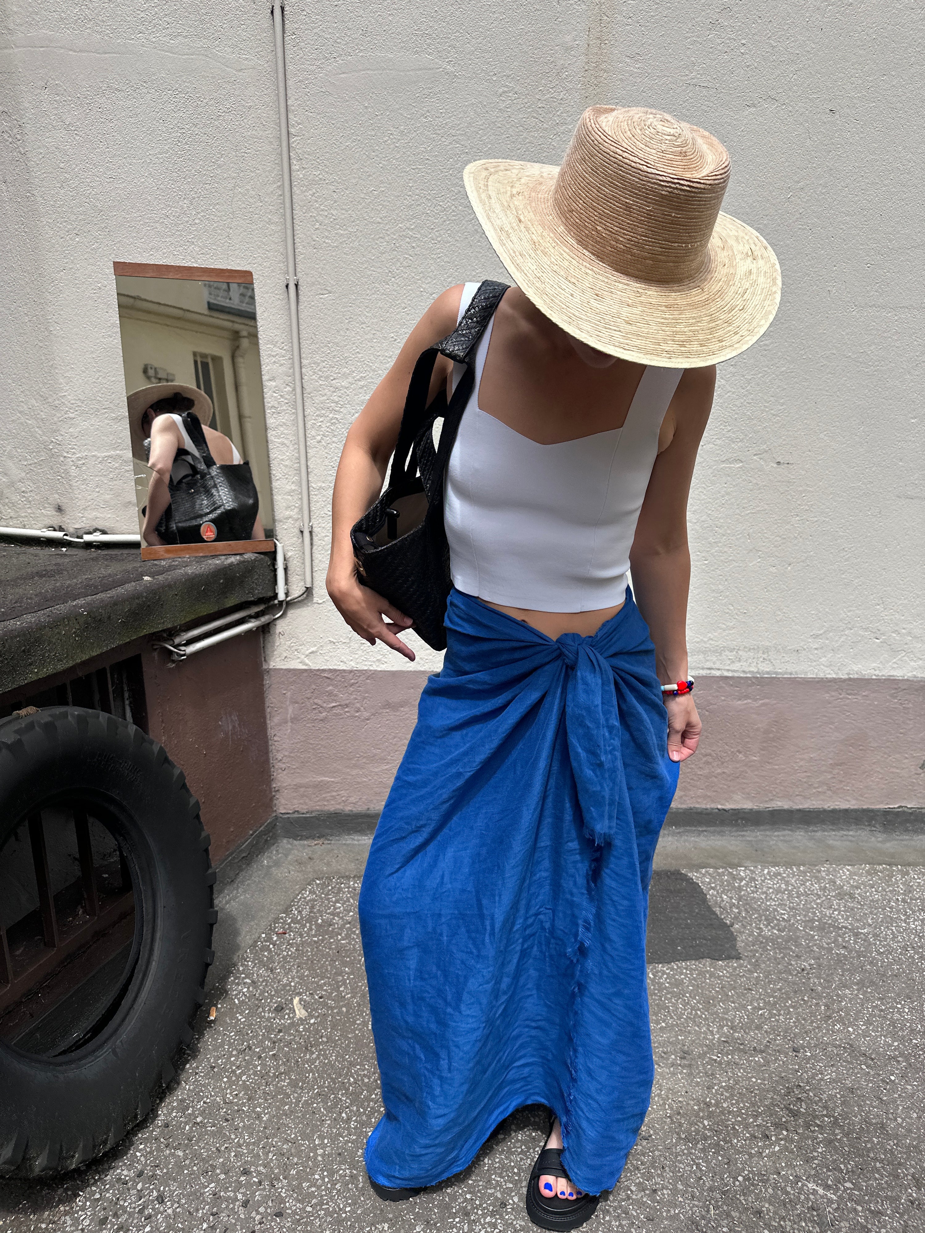 Panli, Blau, Scarf - Lindner Fashion