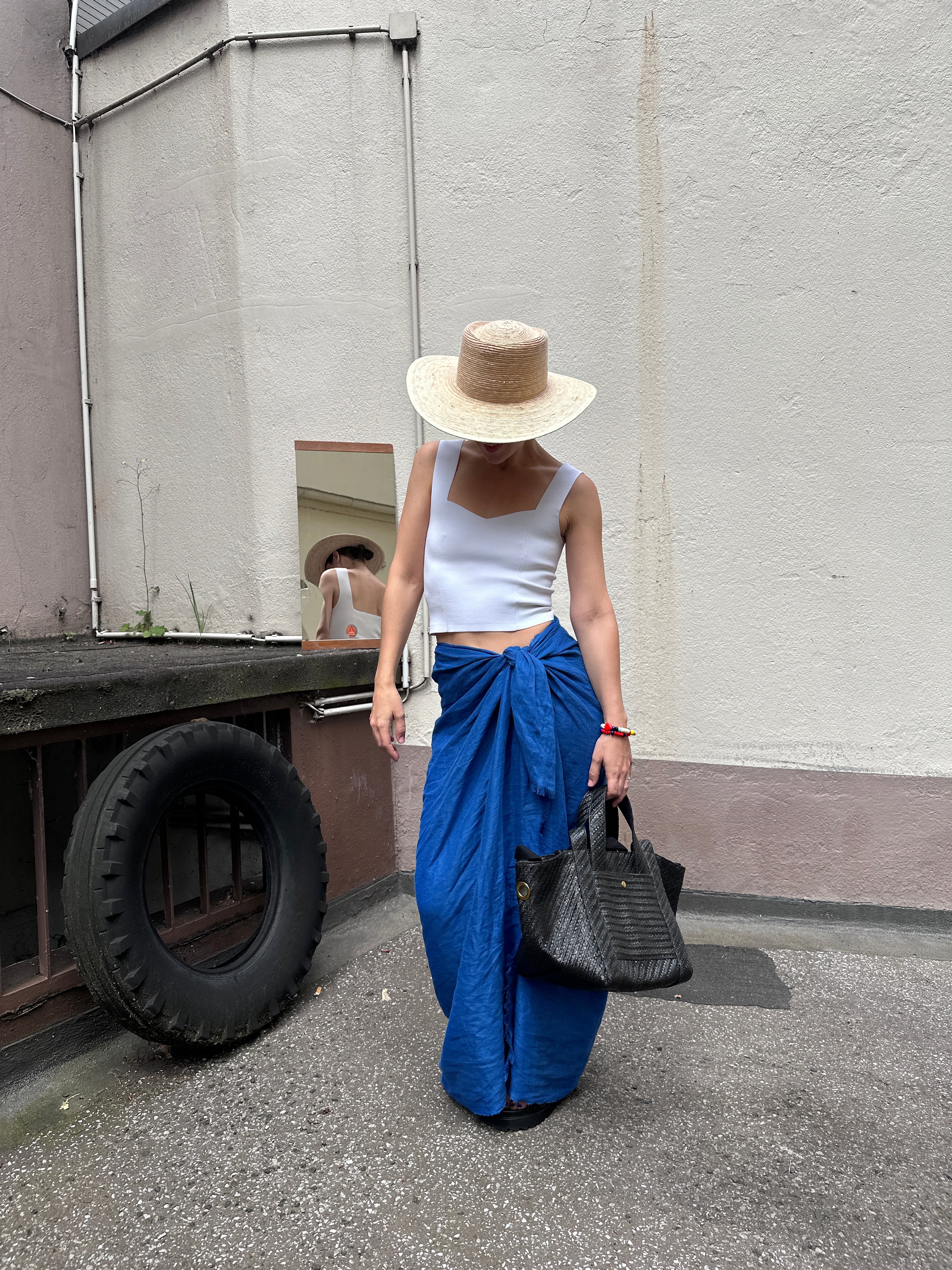 Panli, Blau, Scarf - Lindner Fashion