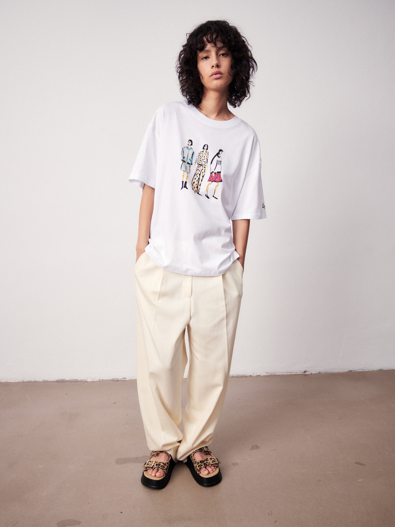 Paris, Off White, Hose - Lindner Fashion