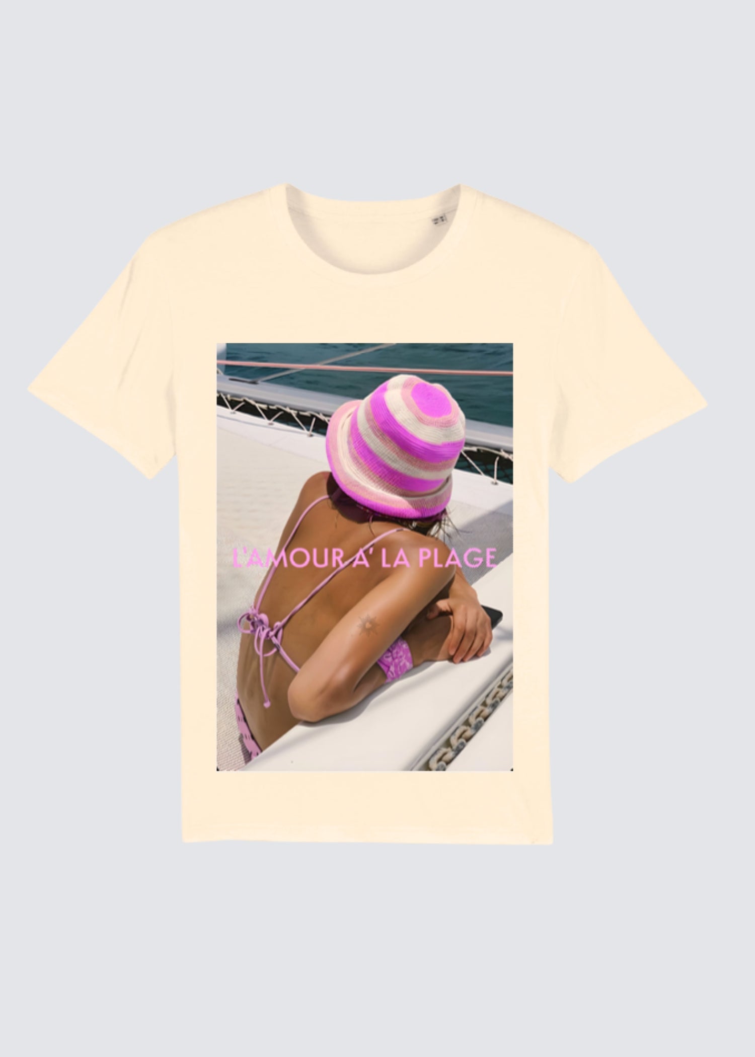Plage, Creme, T-Shirt - Lindner Fashion