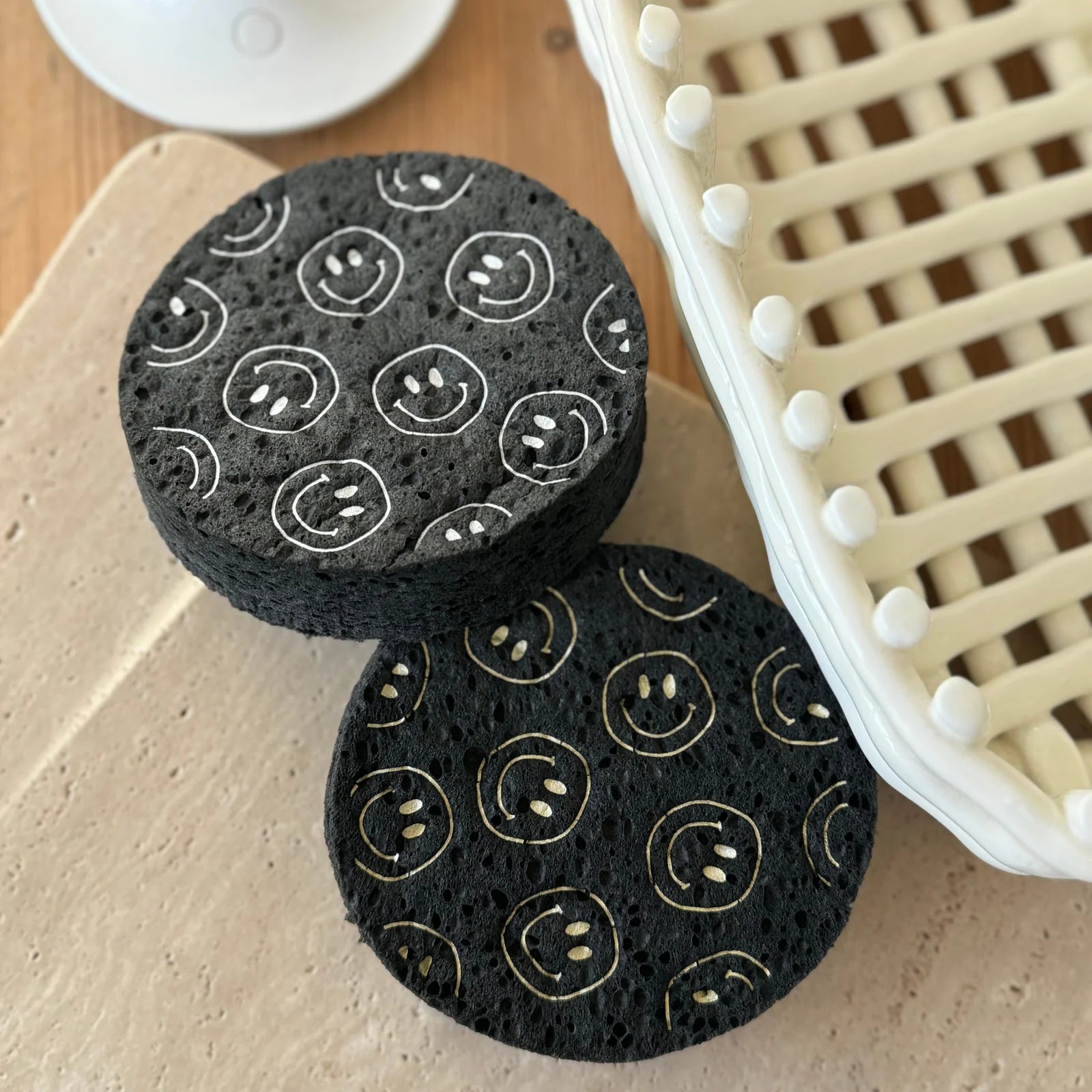 Pop Up, Smile/Silber, Schwamm - Lindner Fashion