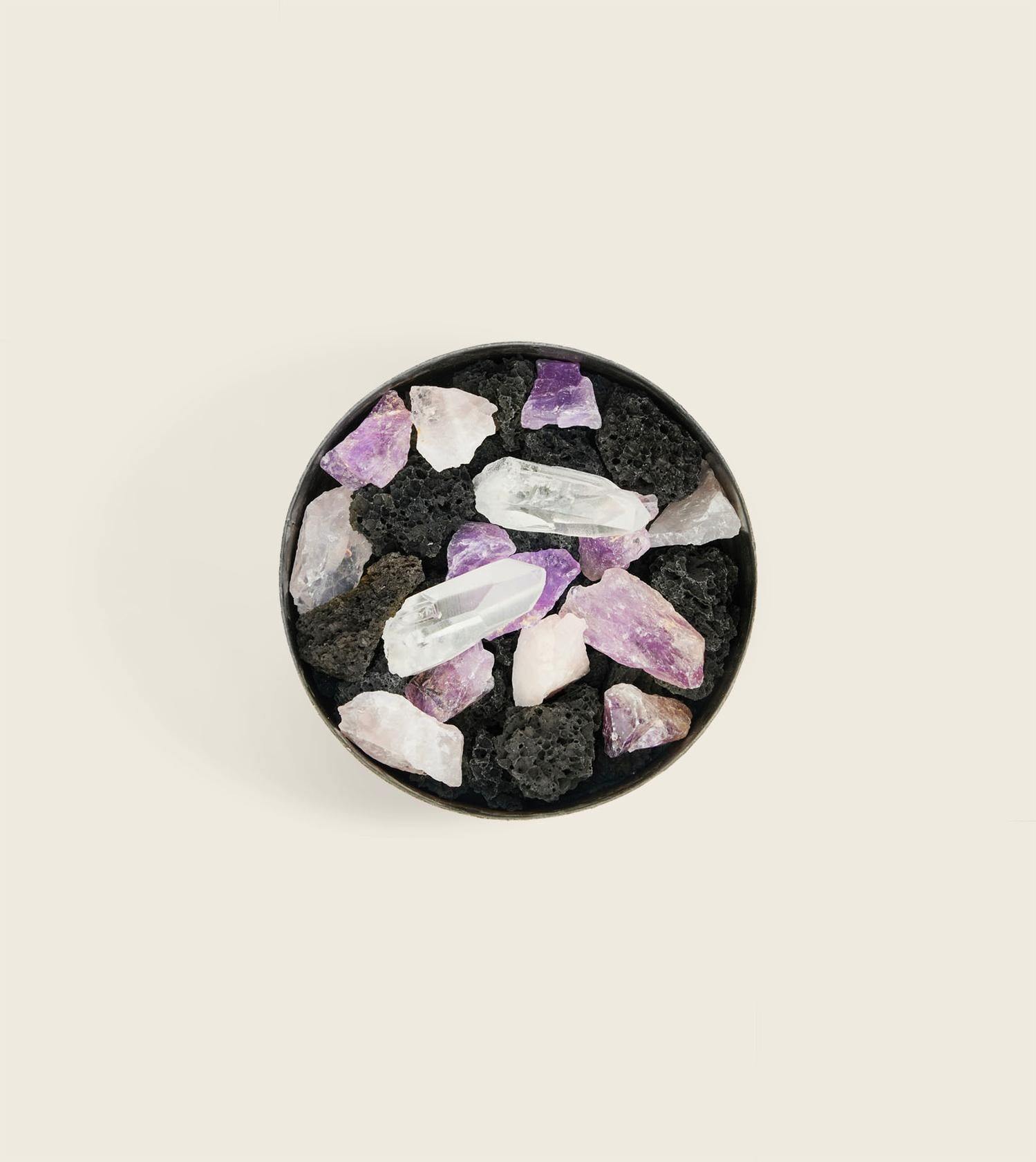 Pot Pourri Mineral, Figue Noire, Lava Rose - Lindner Fashion