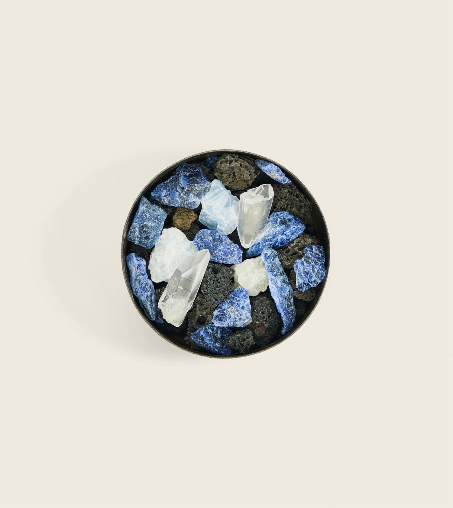 Pot Pourri Mineral, Terre Noire, Lava Blue - Lindner Fashion