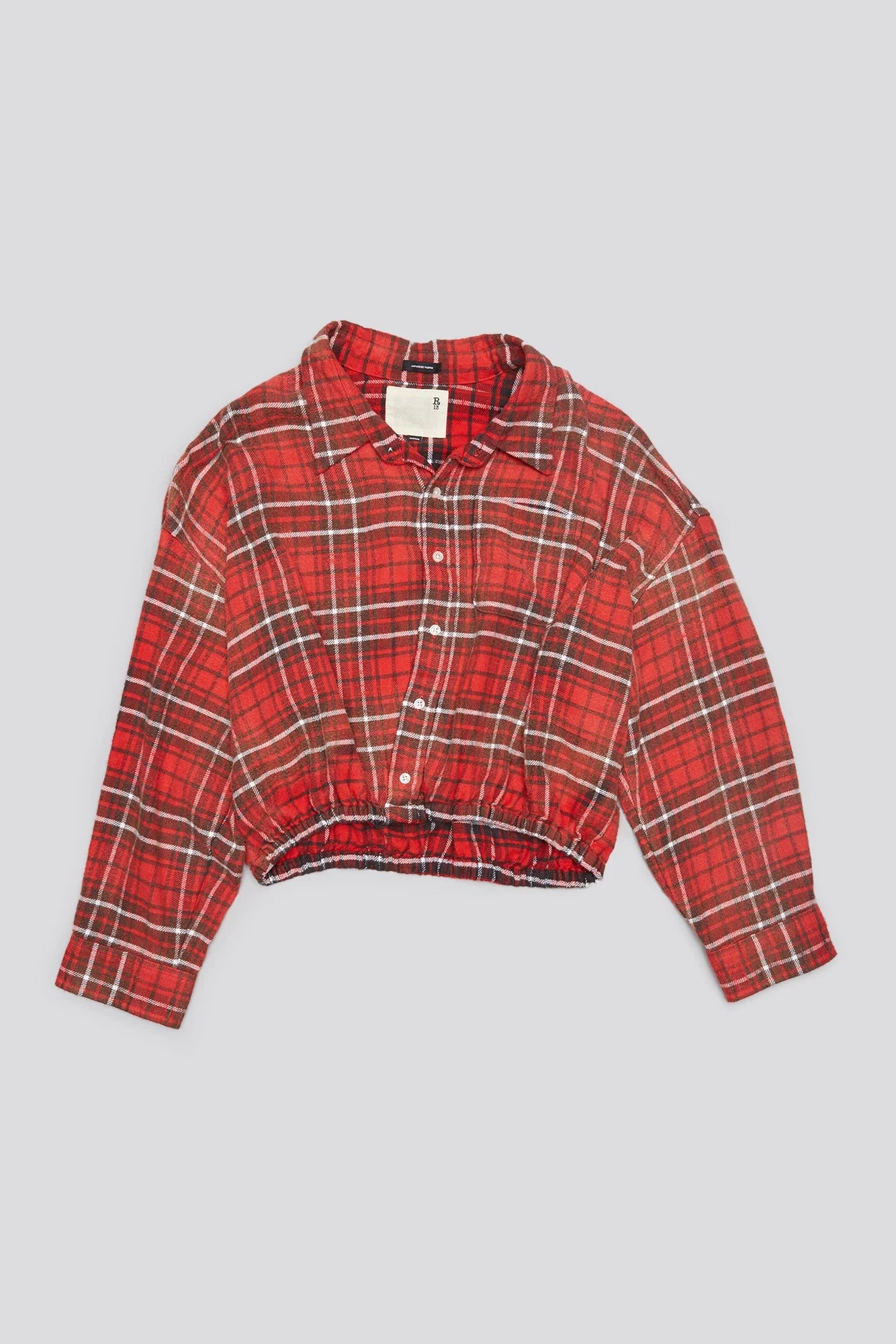 Crossover Bubble, Washed Red Plaid, Hemd