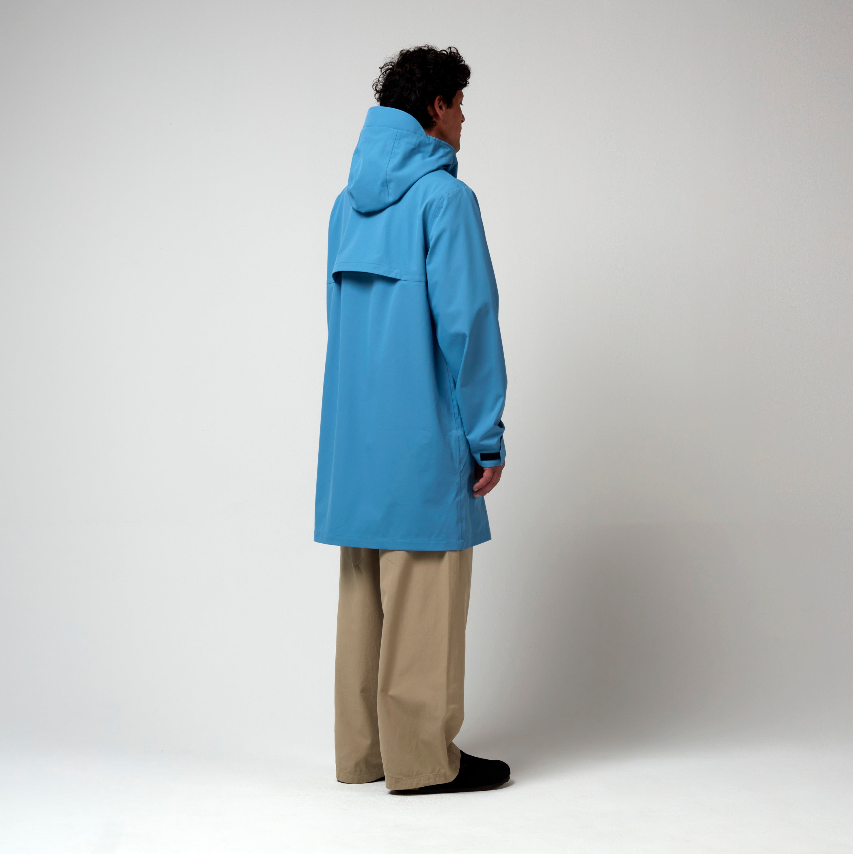 Rain Eater, Niagara Blue, Waterproof Coat - Lindner Fashion