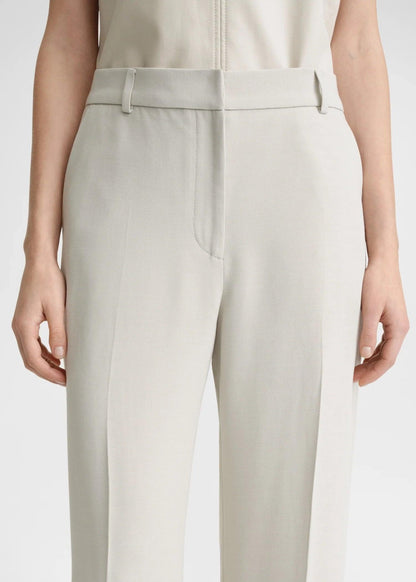 Relaxed Straight, White, Hose - Lindner Fashion